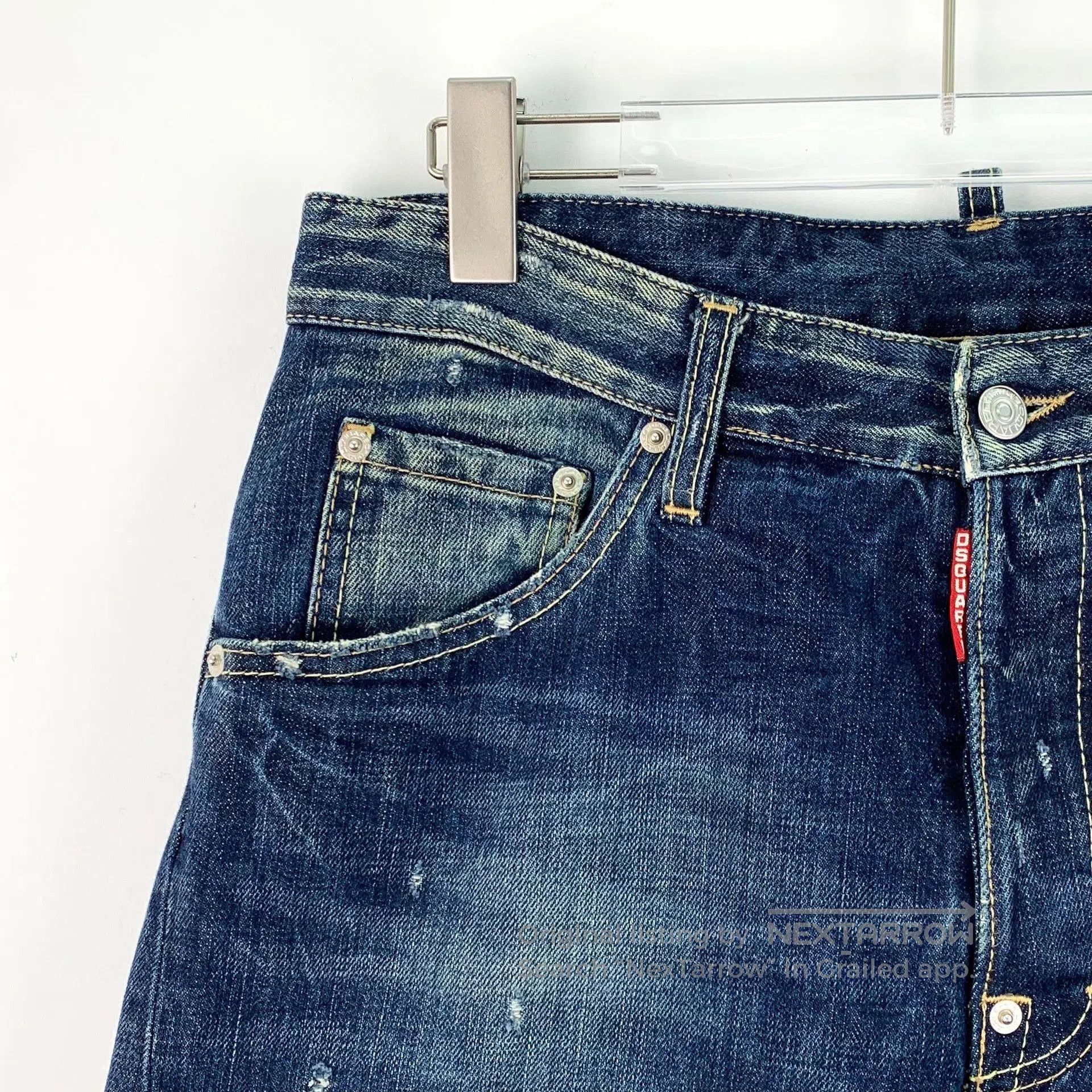 Dsquared2 Dsquared2 Distressed Cotton Denim Pants. Size US 26 / EU 42 - 3 Thumbnail