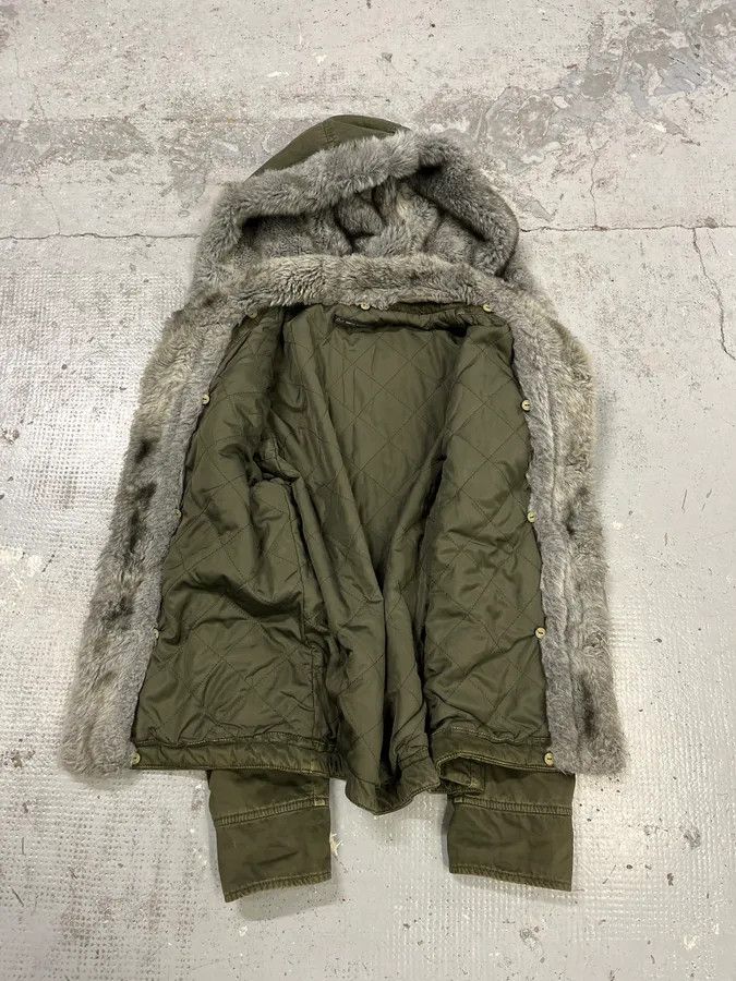Daniele Alessandrini 2000s Daniele Alessandrini Military Green Multi Pockets Faux Fur Jacket Size US S / EU 44-46 / 1 - 10 Thumbnail