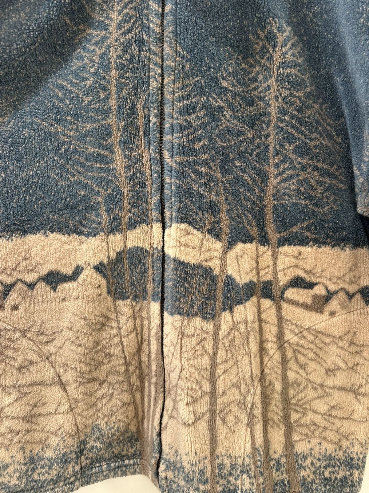 Vintage Vintage Fleece 90s George Vine Landscape AOP Size Large Size US L / EU 52-54 / 3 - 2 Thumbnail