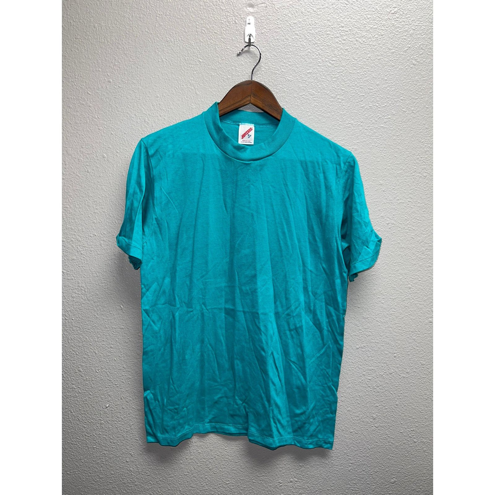Jerzees 90s Vintage Jerzees Teal Green Blank Shirt 50/50 VTG 1990s M Size US M / EU 48-50 / 2 - 1 Thumbnail