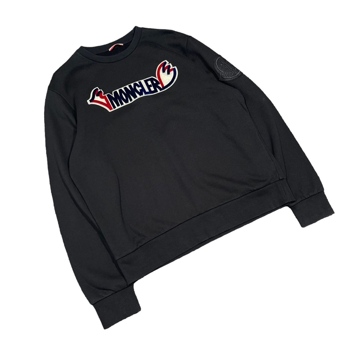 Moncler Moncler Genius 2 Moncler 1952 Black Logo Sweatshirt Size US L / EU 52-54 / 3 - 6 Thumbnail