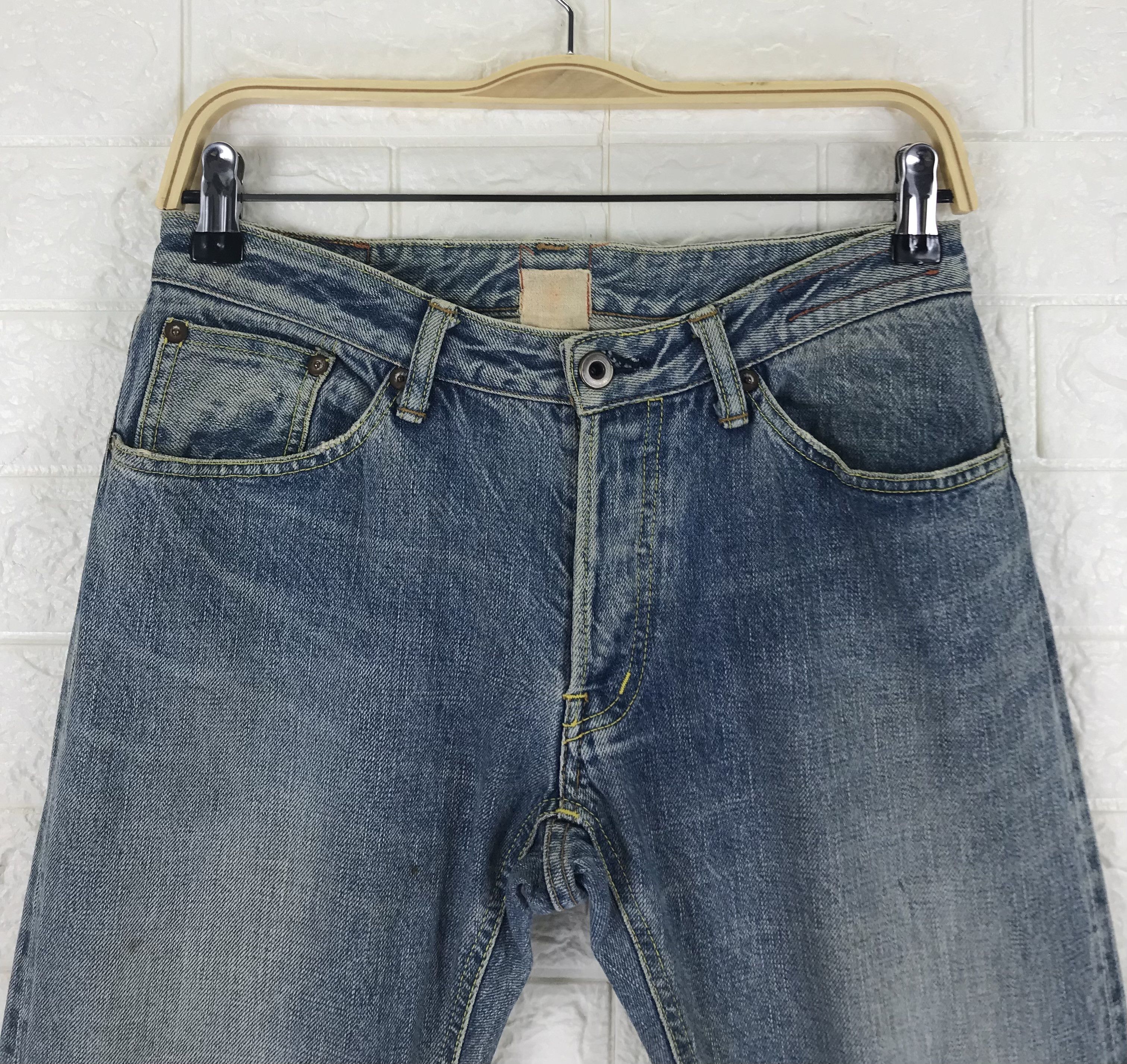 Hiroshi Kato Vintage Kato By Hiroshi Kato Selvedge Jeans Red Line Denim Size US 29 - 3 Thumbnail