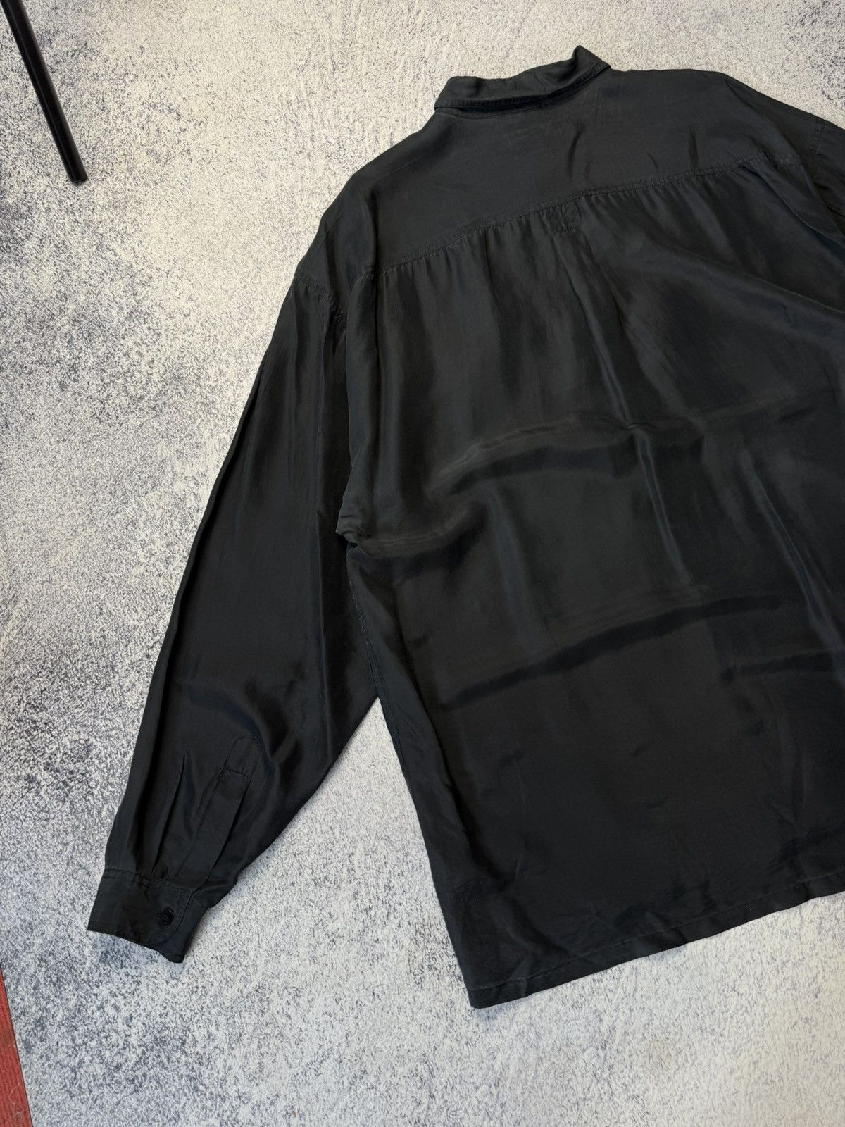 Other Vintage Pure Silk Black Shirt Button Up Y2K Japanese Size XL Size US XL / EU 56 / 4 - 18 Thumbnail