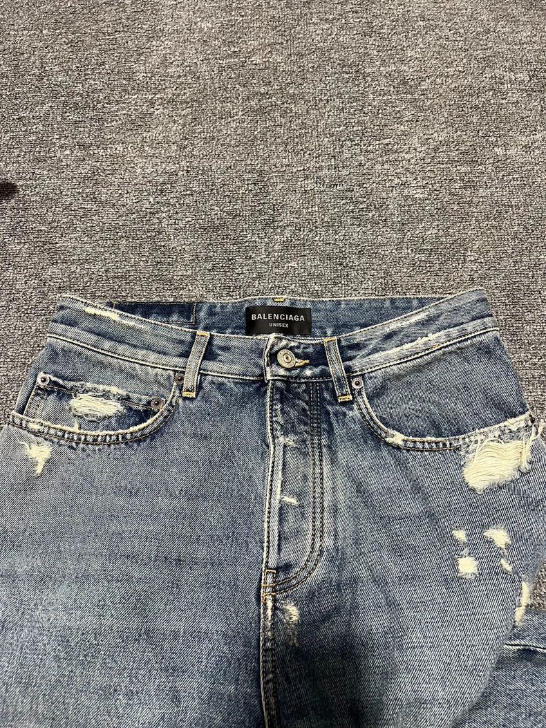 Balenciaga Balenciaga Distressed Wash Denim Pants for Men-2506 Size US 26 / EU 42 - 6 Thumbnail