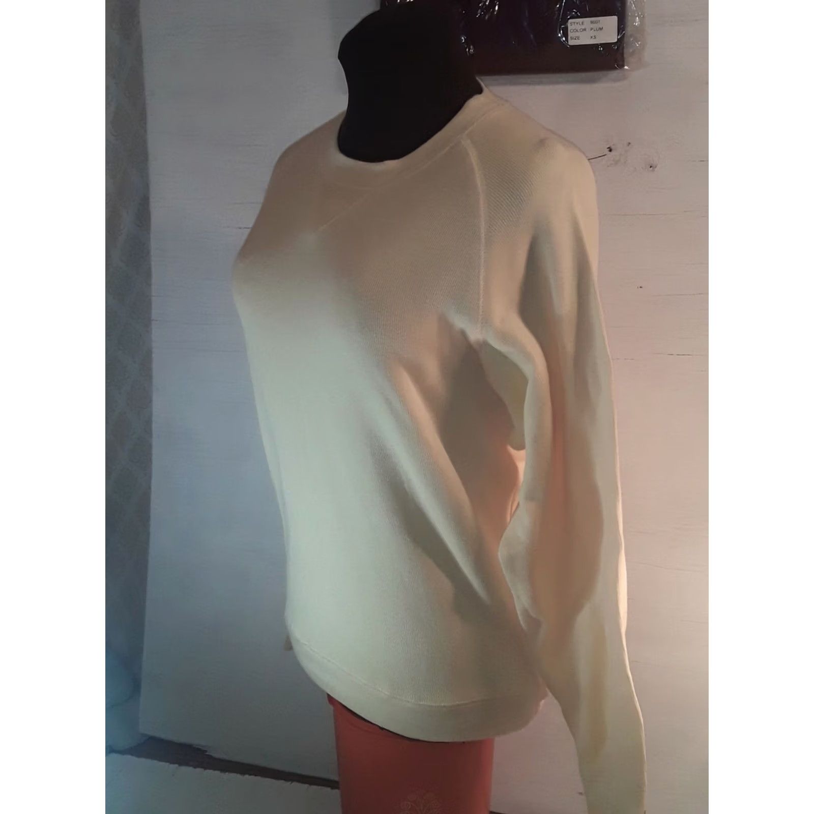 Vintage Plum & Butter Pullover Sweater XS Long Sleeve pima cotton soft 20x24 NWT Set of 2 Womens Christmas 20x24 A7 Size XS / US 0-2 / IT 36-38 - 5 Thumbnail