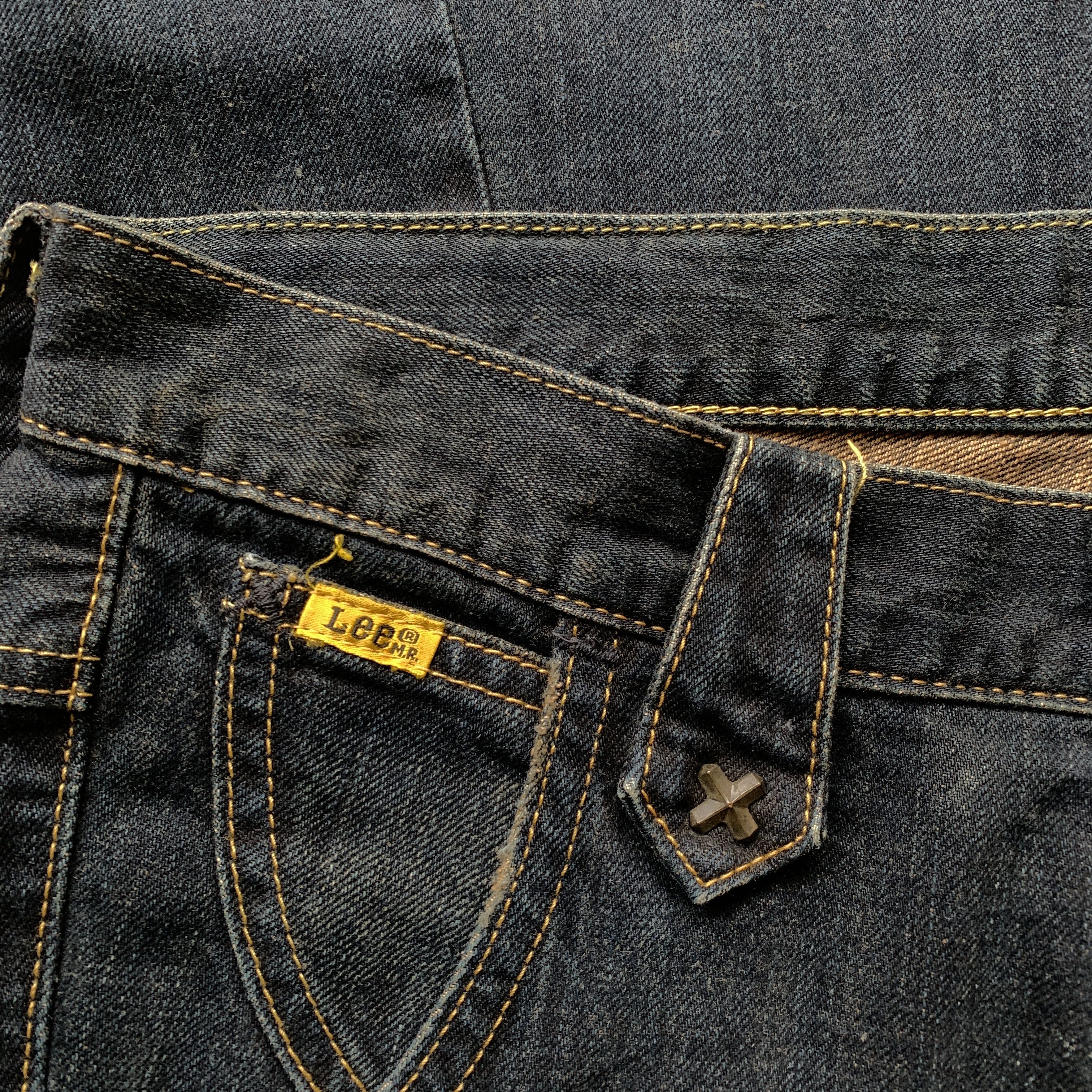 Japanese Brand Lee Riders Spiral ifsix LGB GOA Bootcut Flared Jeans Size US 30 / EU 46 - 4 Thumbnail