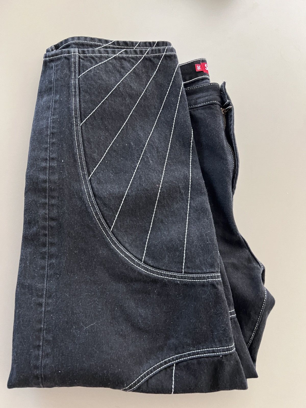 Supreme supreme radial embroidered loose fit jean | Grailed