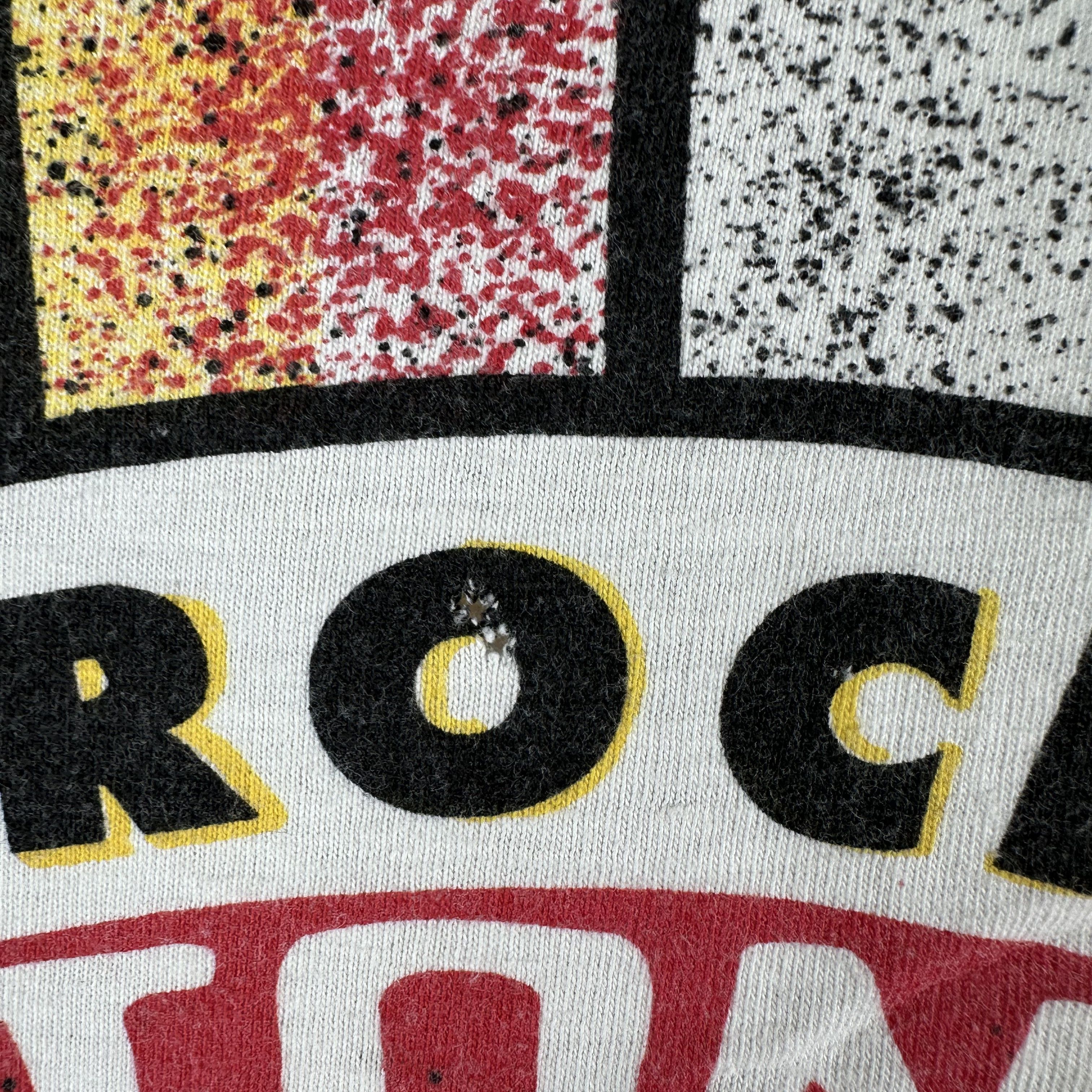 Vintage 90s Houston Rockets Basketball NBA AOP Single Stitch T-Shirt Size US XL / EU 56 / 4 - 6 Thumbnail