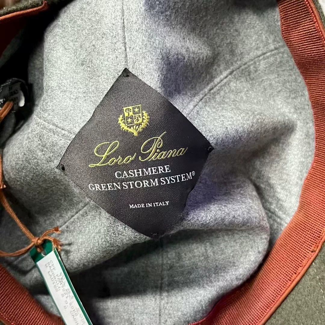 Loro Piana brown embroidered cashmere baseball cap Size ONE SIZE - 3 Thumbnail