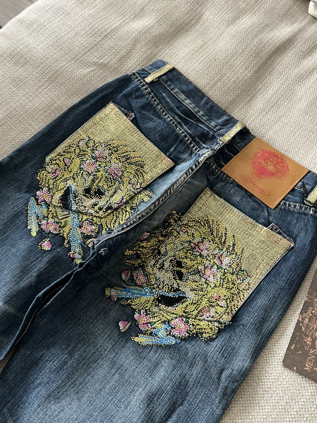 Ed Hardy Vintage 💥 Ed Hardy Jeans by Christian Audigier Pants Size US 32 / EU 48 - 9 Thumbnail