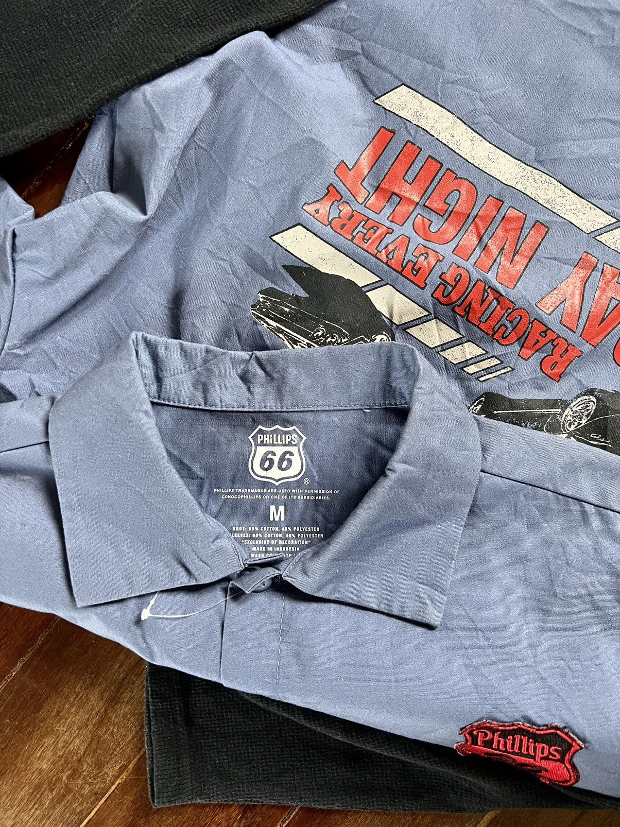 Vintage Phillips Racing Every Friday Night Layer Sleeve Button Shirt Size US M / EU 48-50 / 2 - 5 Thumbnail