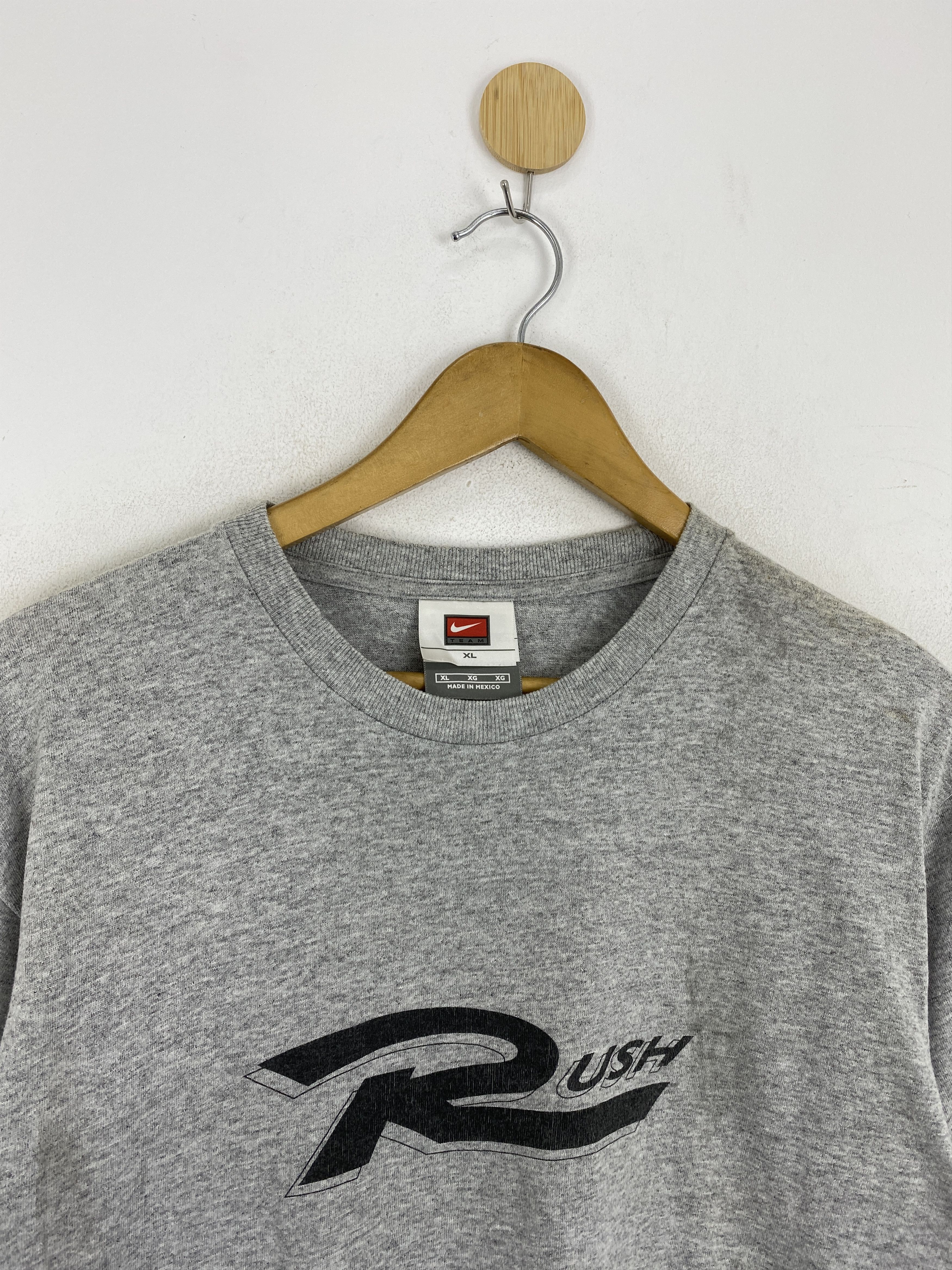 Nike × Vintage Vintage Y2k Nike Rush Spellout Central Logo Tee TA0673 Size US XL / EU 56 / 4 - 2 Thumbnail