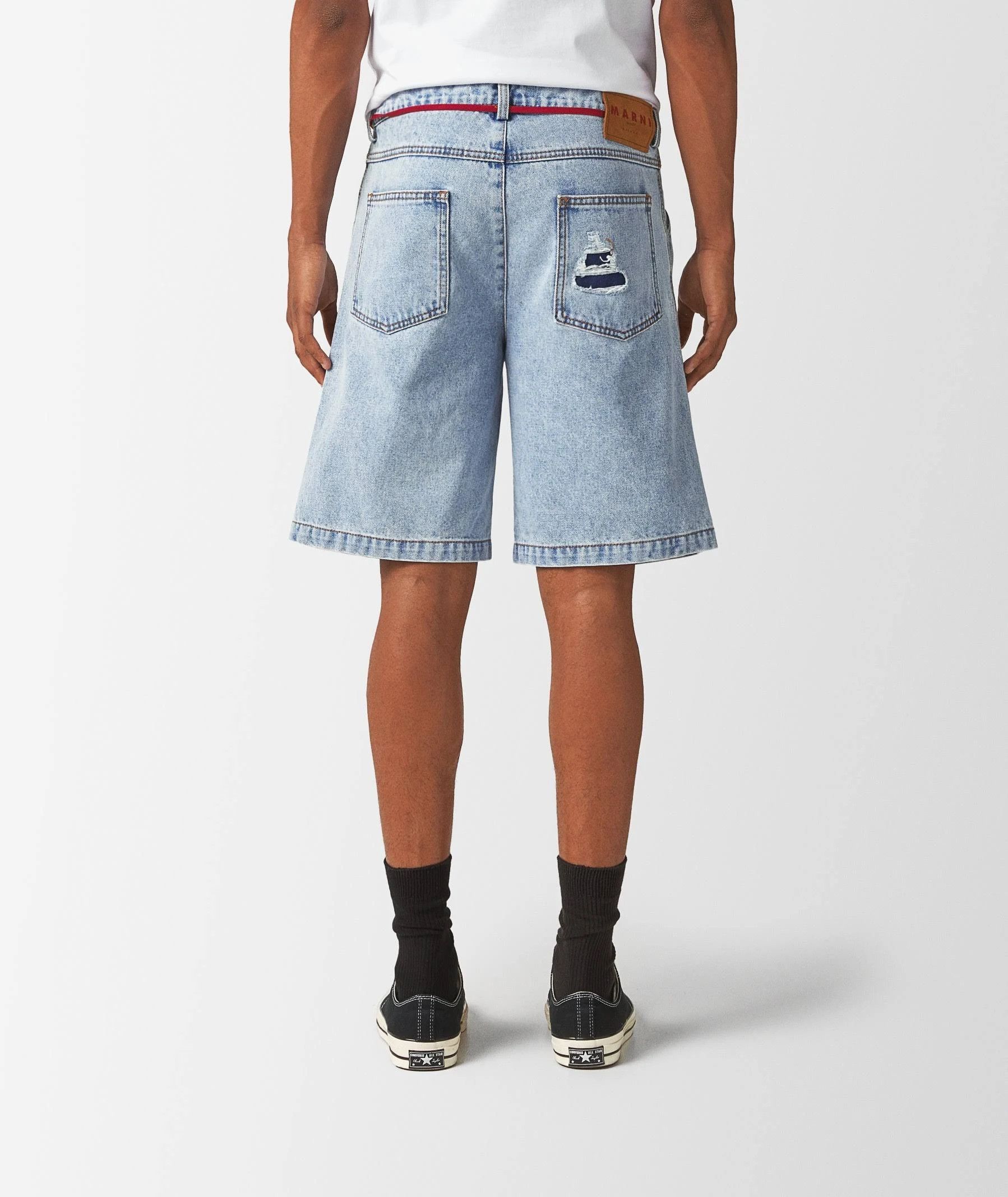 Marni o1srvl11e0724 Denim Shorts in Blue Size US 36 / EU 52 - 4 Thumbnail