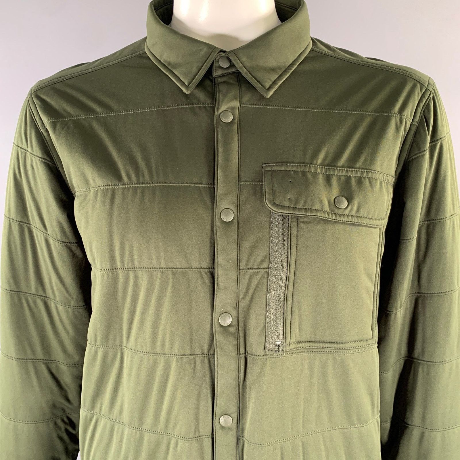 Snow Peak SNOW PEAK Size XXL Green Quilted Polyester Shirt Jacket Size US XXL / EU 58 / 5 - 2 Thumbnail