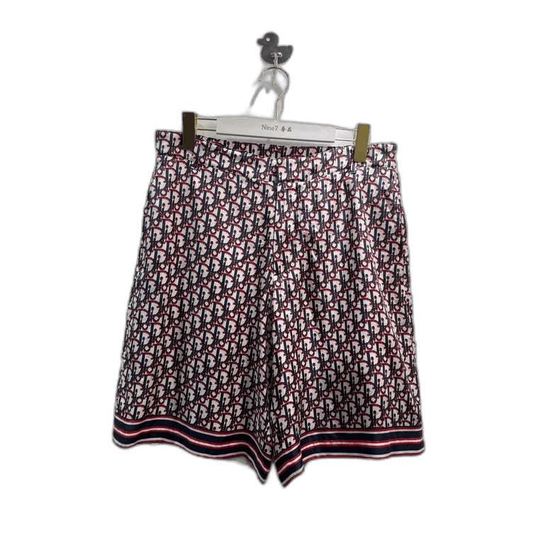 Dior Dior Classic Silk Shorts with Pattern-yf Size US 44 / EU 60 - 1 Thumbnail