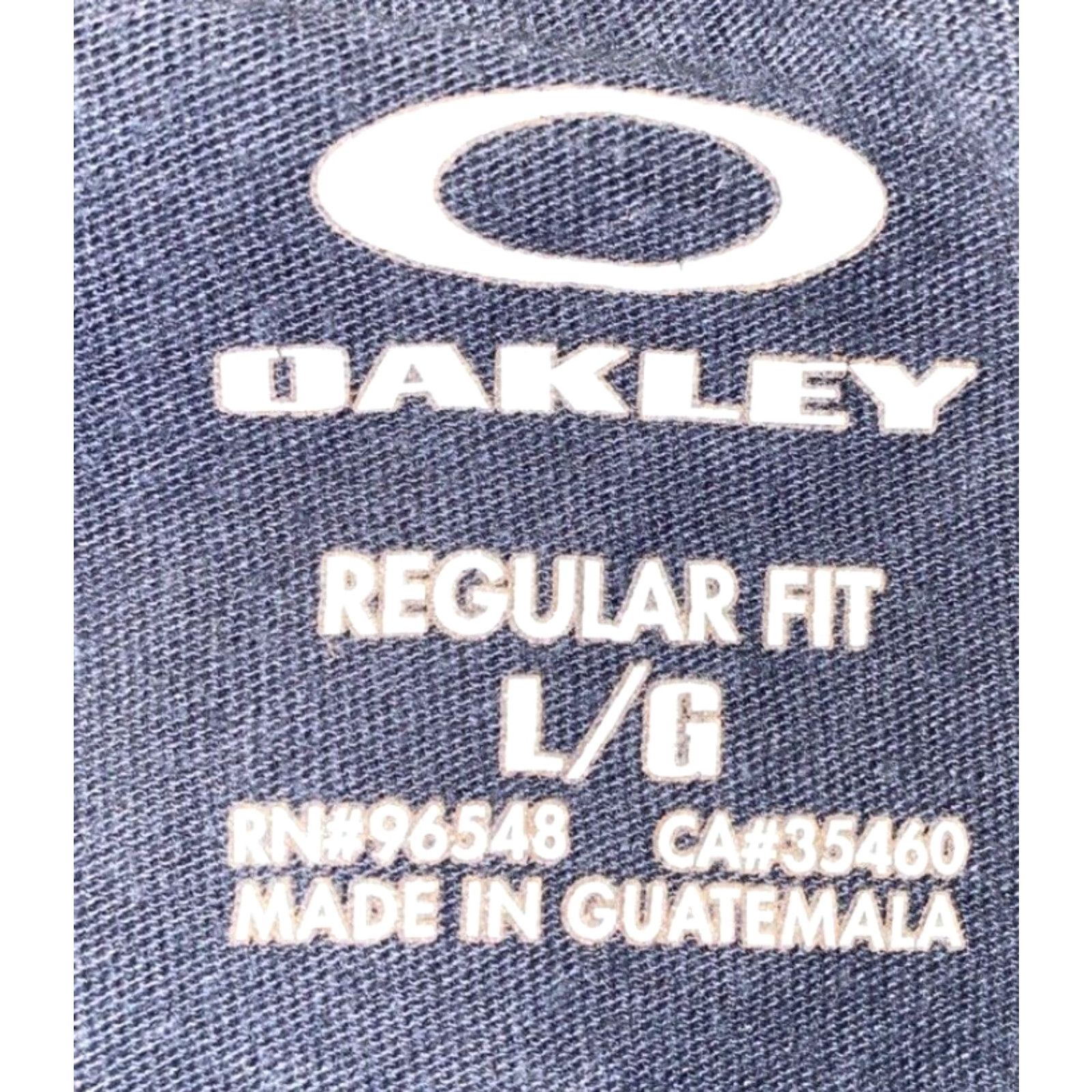 Oakley Oakley T-Shirt Men Short Sleeve Basic Cotton Dark Blue Gray Size L Size US L / EU 52-54 / 3 - 4 Thumbnail