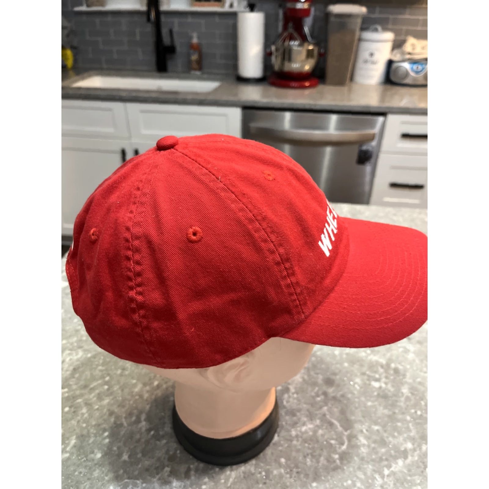 Vintage Wheels Up Hat Baseball Cap Unisex Adults Adjustable Red OSFA Strapback 8760 Aviation Plane Jet Cotton Cap Size ONE SIZE - 4 Thumbnail