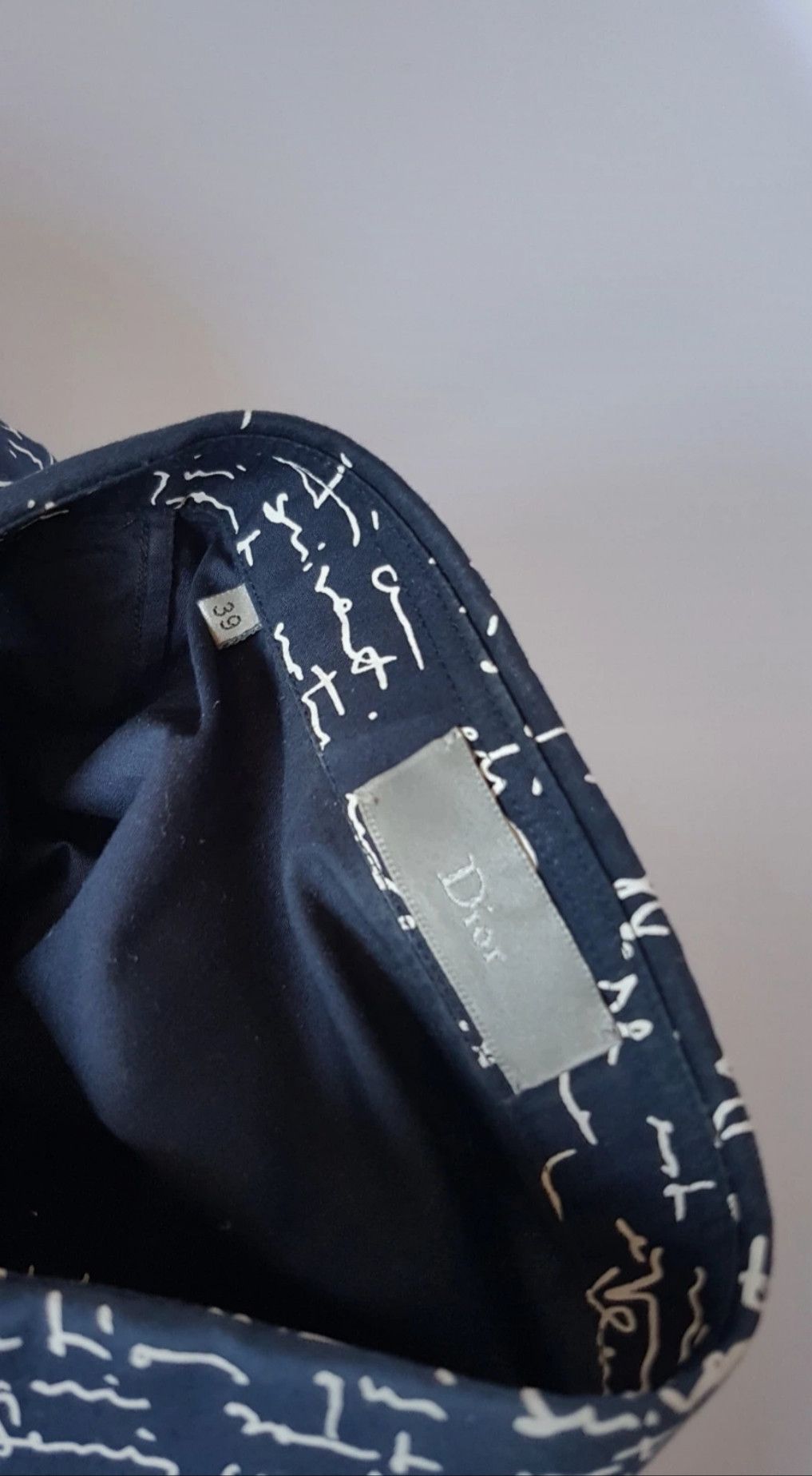 Dior HOMME SS15 Script Shirt Necktie