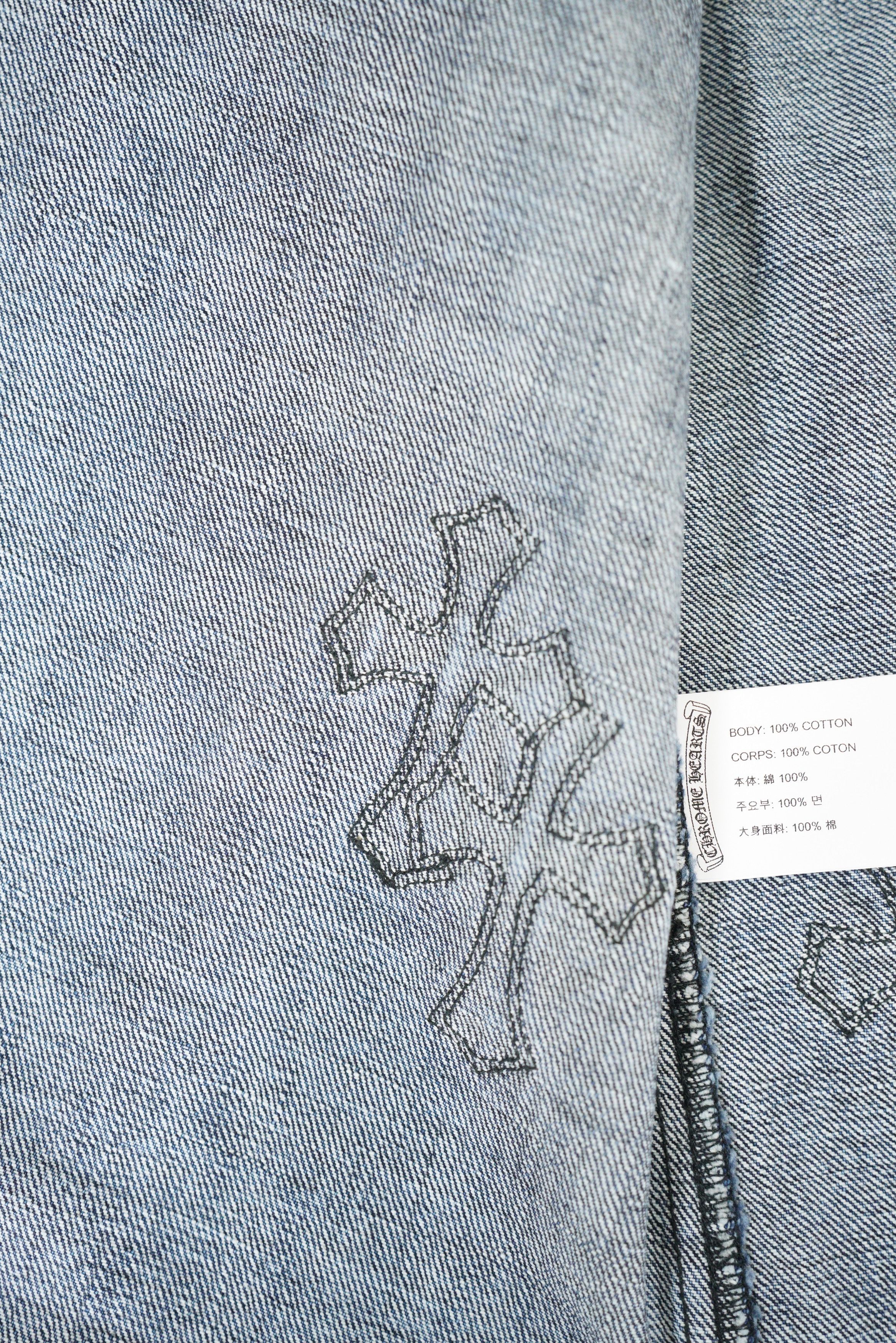 Chrome Hearts Chrome Hearts Denim Cross Shirt Size US L / EU 52-54 / 3 - 9 Thumbnail
