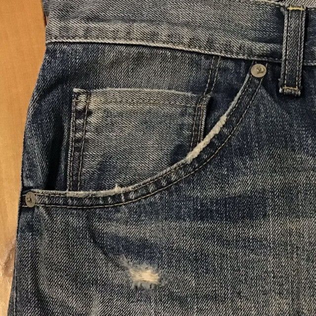 Bape × Nigo BAPE STA LOGO DAMAGED Denim Pants APE star ★size XL Size US 36 / EU 52 - 5 Thumbnail