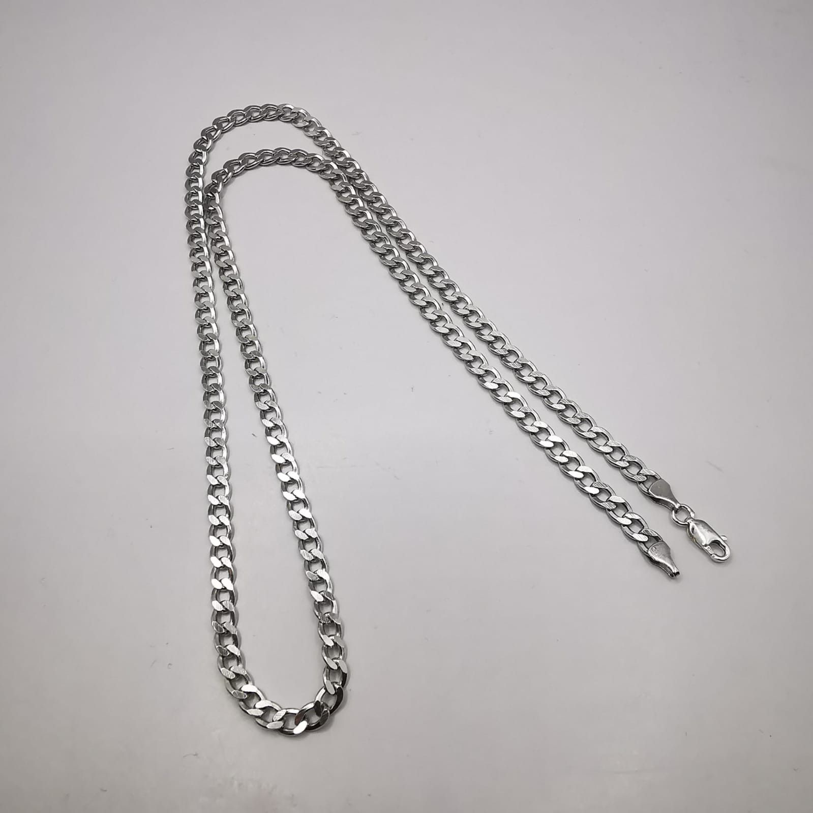 Sterling Silver Vintage Chain Necklece,925 Sterling Silver,Signed , 21,30g Size ONE SIZE - 7 Thumbnail