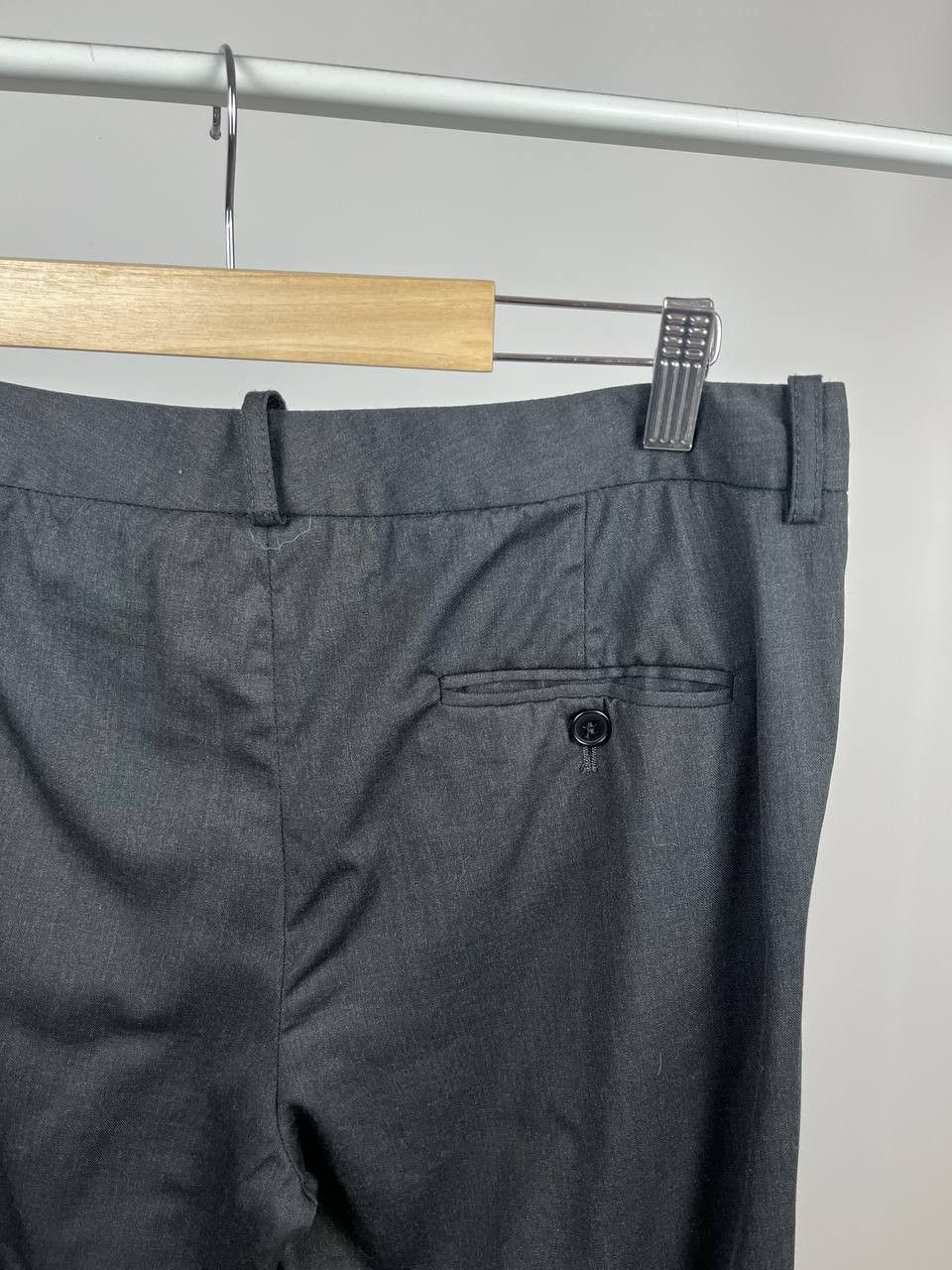 Jil Sander Jil Sander Navy Grey Virgin Wool Trousers Dress Pants Size 27" / US 4 / IT 40 - 4 Thumbnail