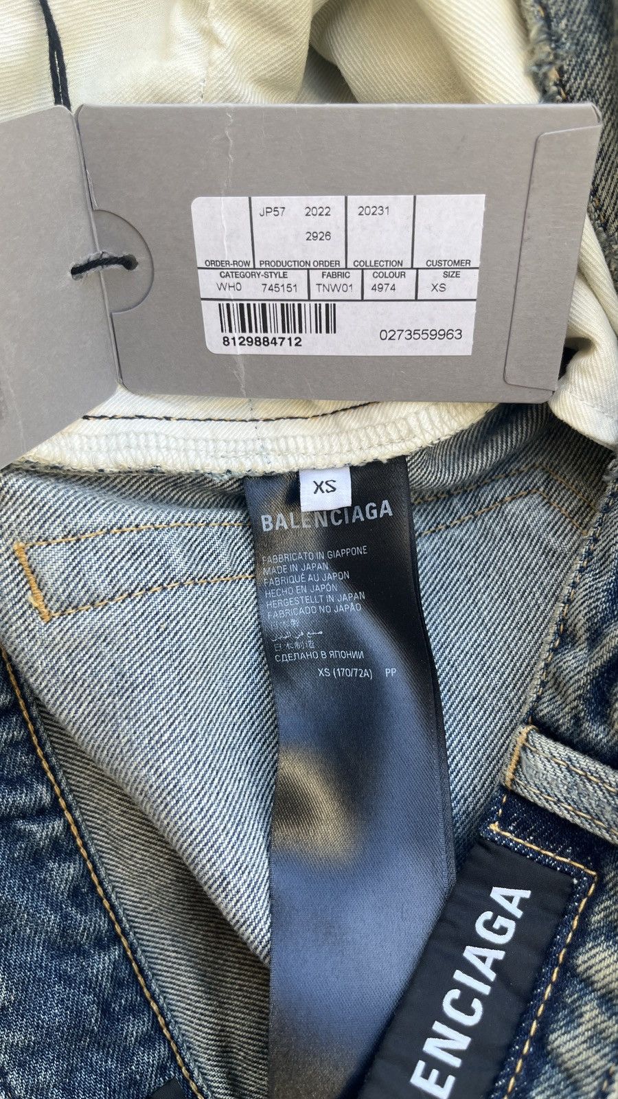 Balenciaga Balenciaga SS22 Oil Spill Mudwash Slim Fit Denims Size US 29 - 3 Thumbnail