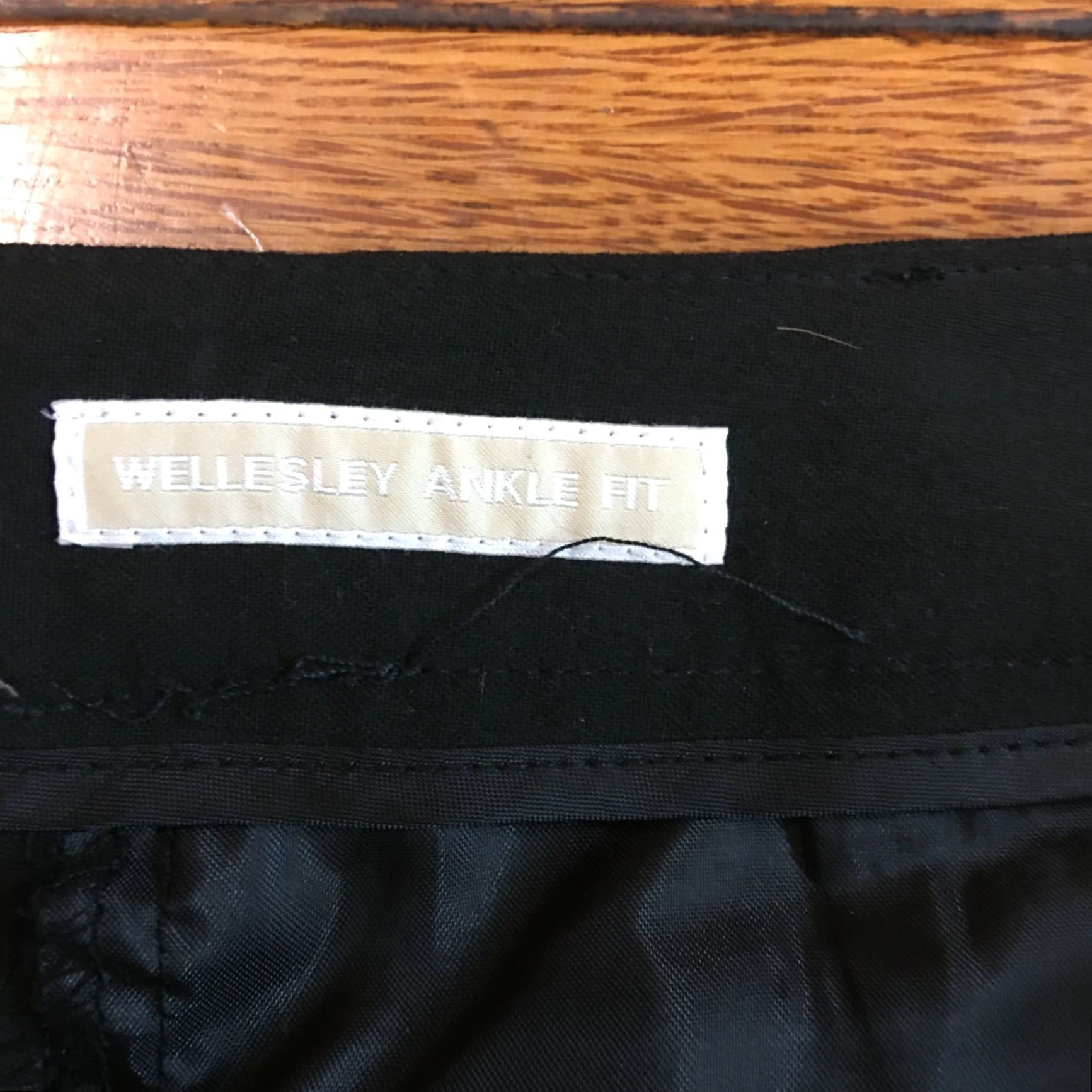 Michael Kors Michael Kors Womens Dress Pants Black; Ankle Fit Wellesley, Regular, Size P, 30 in Length, 32 in Waist, 26.5 in Inseam, Dry-clean Only Size 28" / US 6 / IT 42 - 6 Thumbnail