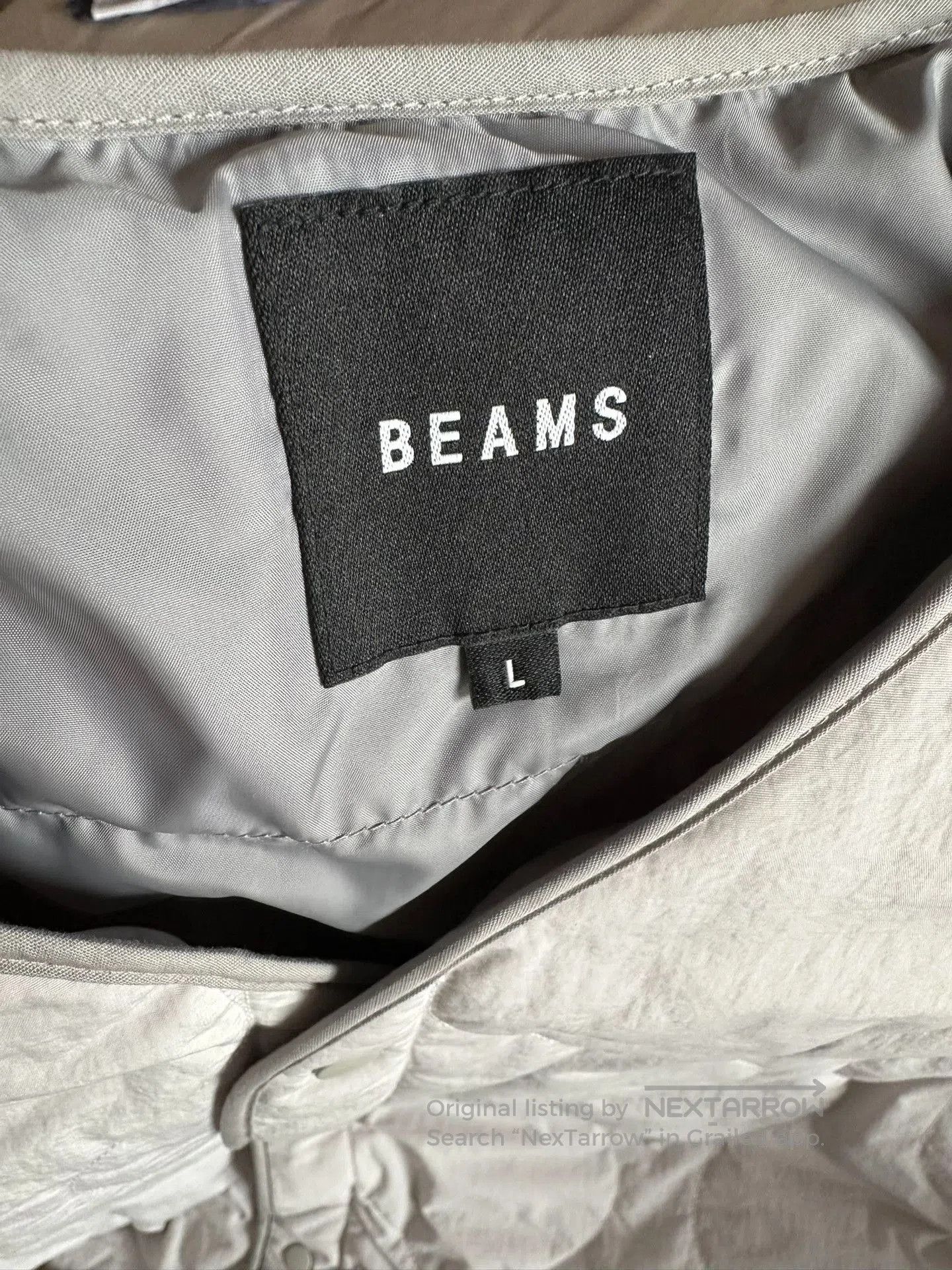 Beams Japan BEAMS Collarless Down Military Jacket. Size US L / EU 52-54 / 3 - 8 Thumbnail