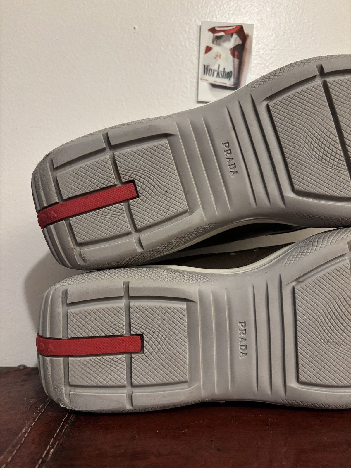Prada Prada Olive Green Leather Americas Cups Size US 11 / EU 44 - 21 Thumbnail
