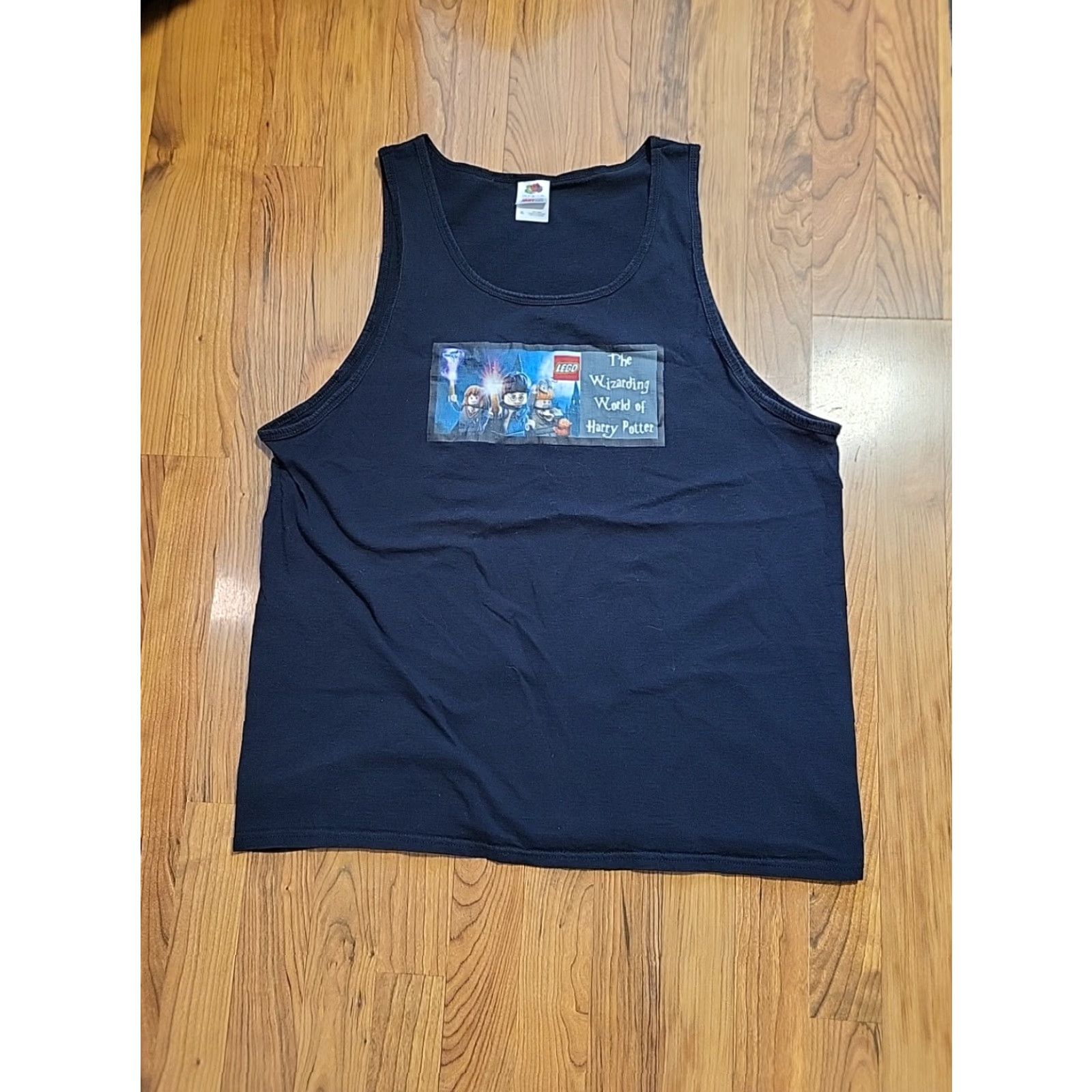 Fruit Of The Loom VINTAGE Fruit Of The Loom Tank Top Harry Potter XL Black Cotton Mens 46 Chest Graphic Tee 2000s Size US XL / EU 56 / 4 - 4 Thumbnail