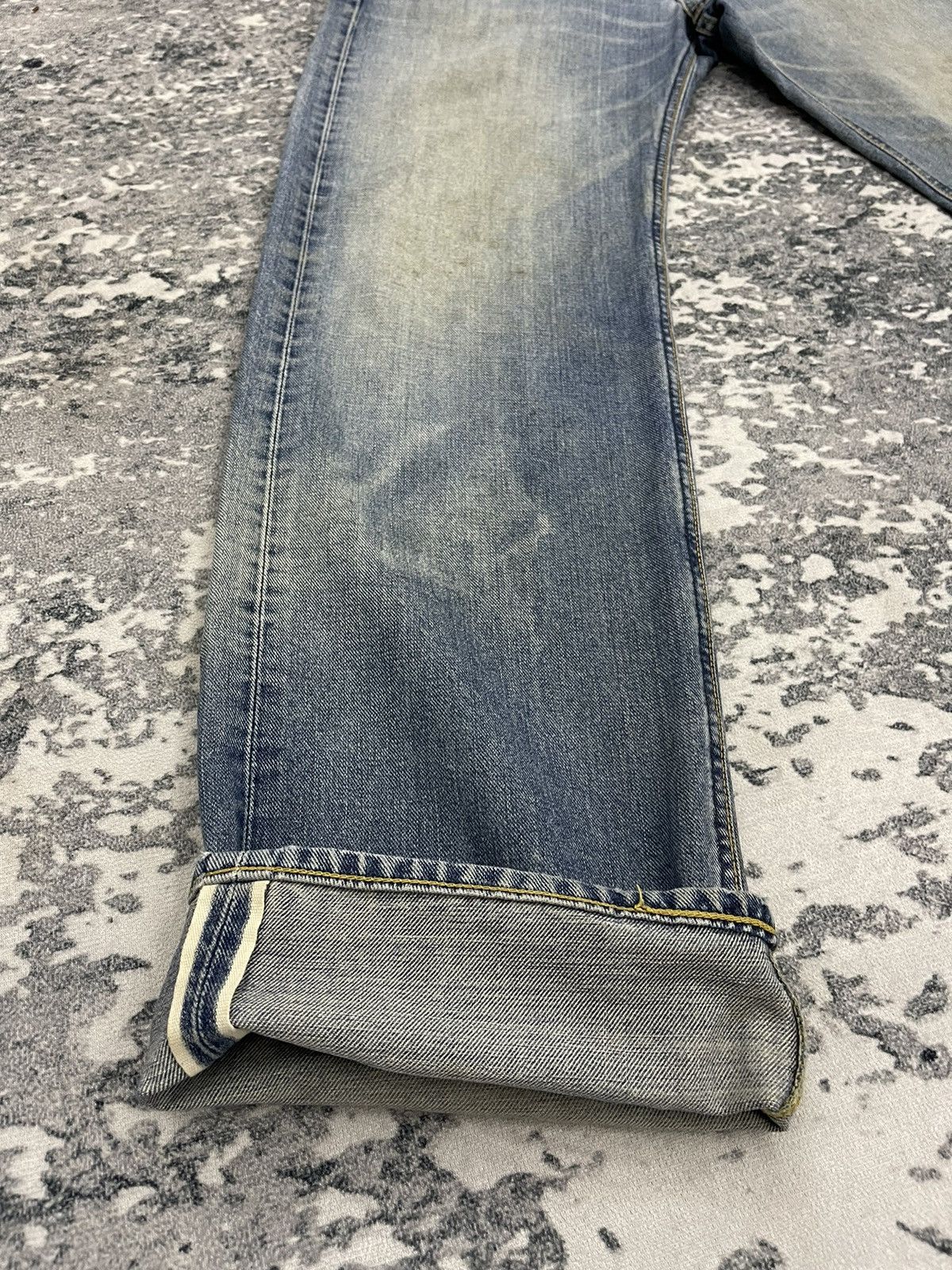 Lee Vintage Lee Riders Selvedge Distressed Denim Size US 30 / EU 46 - 2 Thumbnail
