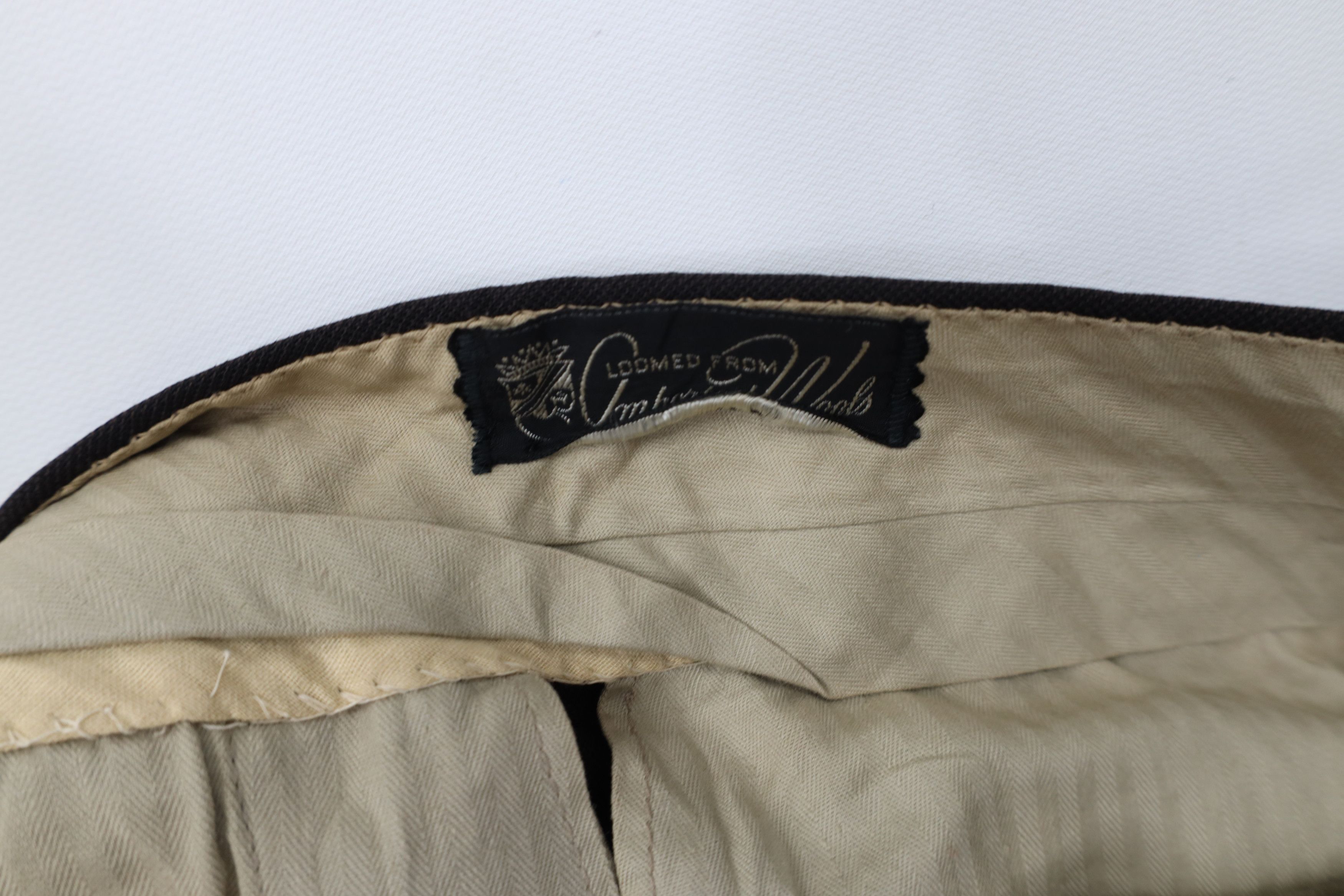 Vintage Vintage 50s Rockabilly Heavy Wool Loomed Gabardine Pants USA Size US 36 / EU 52 - 10 Thumbnail