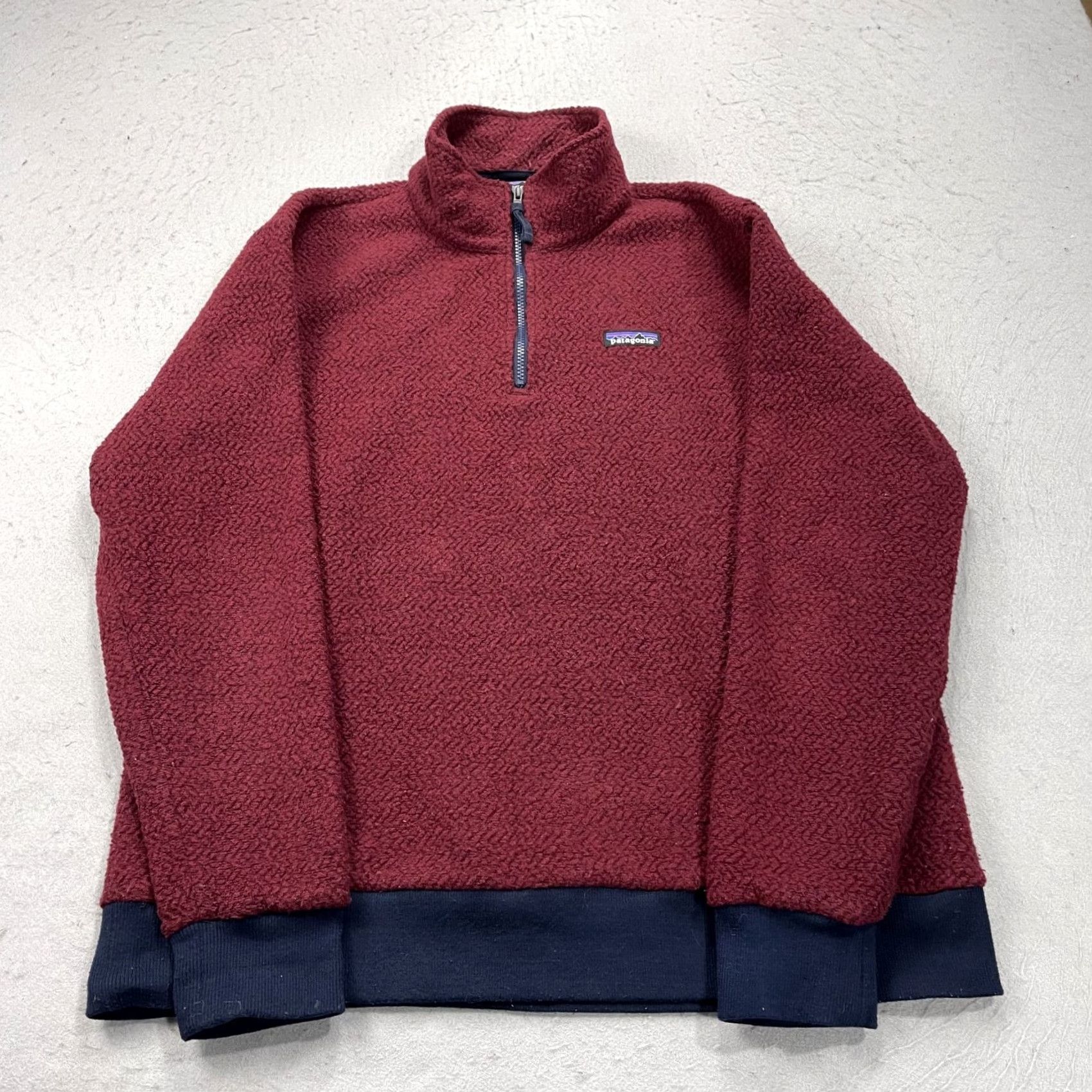 Patagonia Patagonia Jacket Mens XL Blue Red Woolyester 1/4 Zip Fleece Pullover Outdoor Bomber Jacket Mens XL Blue Red Woolyester 1/4 Zip Fleece Pullover Size US XL / EU 56 / 4 - 2 Thumbnail