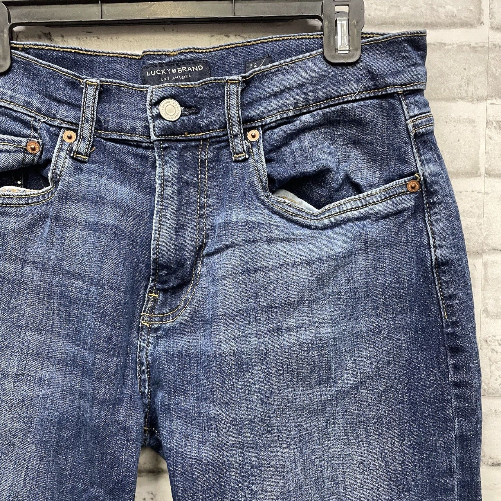 Lucky Brand LUCKY BRAND 221 Straight Jeans Mens Size 32x30 Blue Size US 32 / EU 48 - 2 Thumbnail
