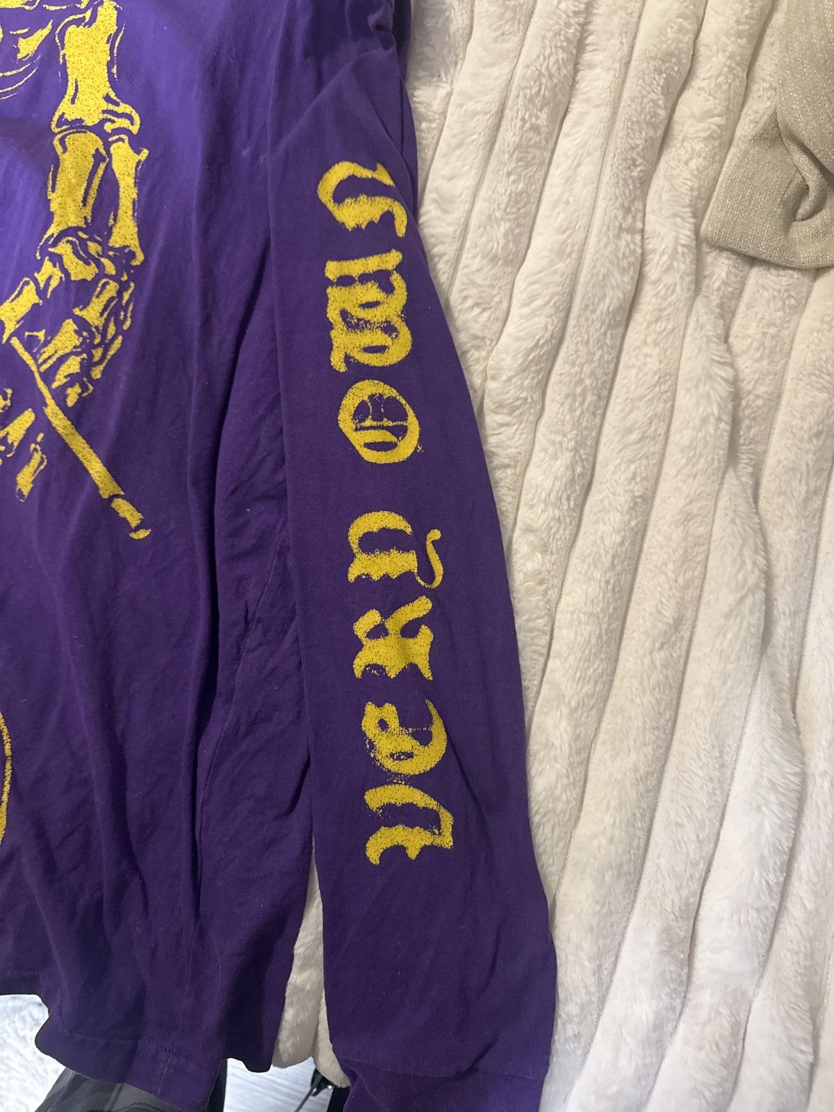 October's Very Own Purple Ovo Skeleton Long sleeve Tee shirt Size US XL / EU 56 / 4 - 2 Thumbnail