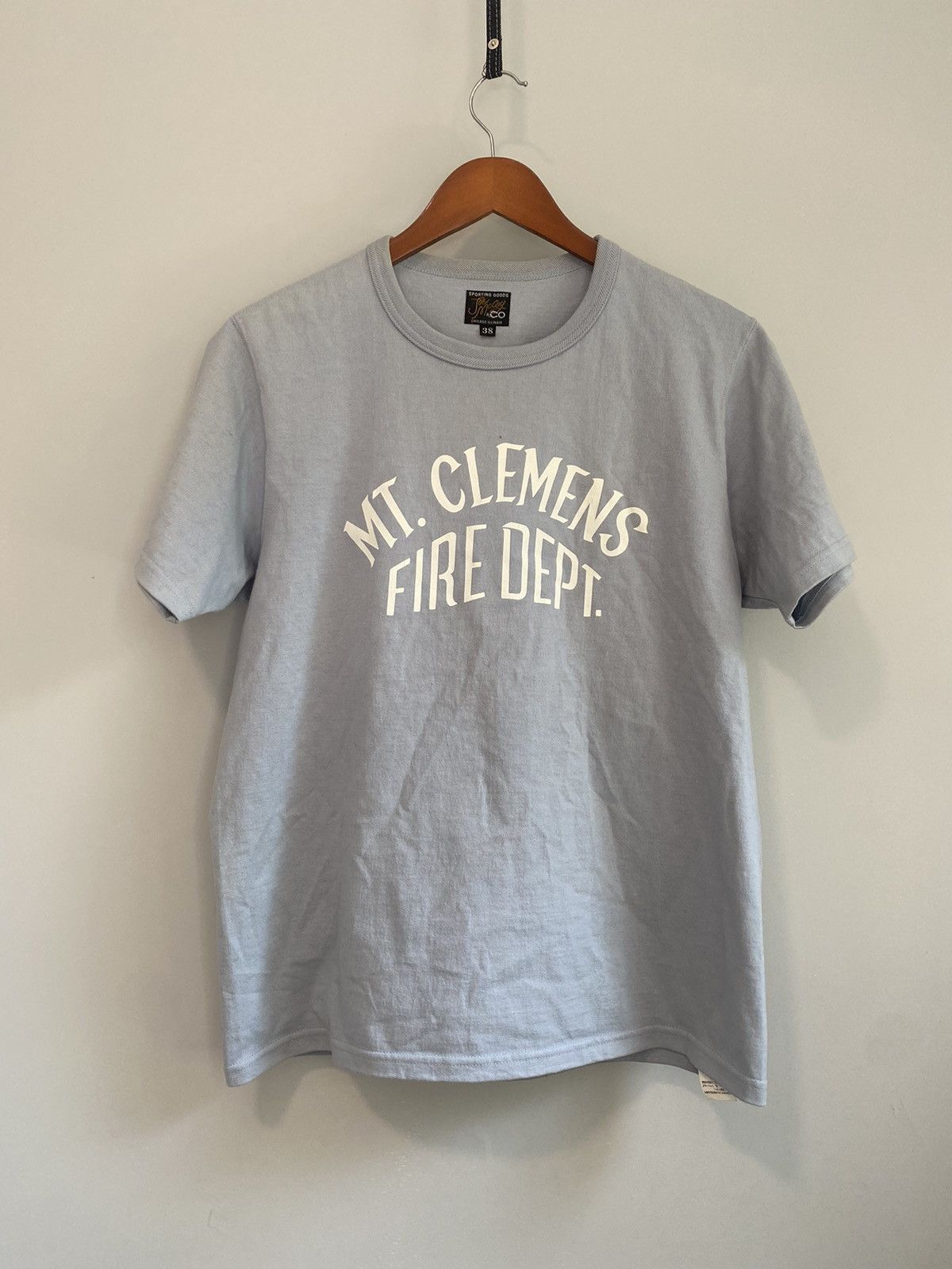 The Real McCoy's Light Blue Mt Clemens Tee Size US M / EU 48-50 / 2 - 1 Thumbnail