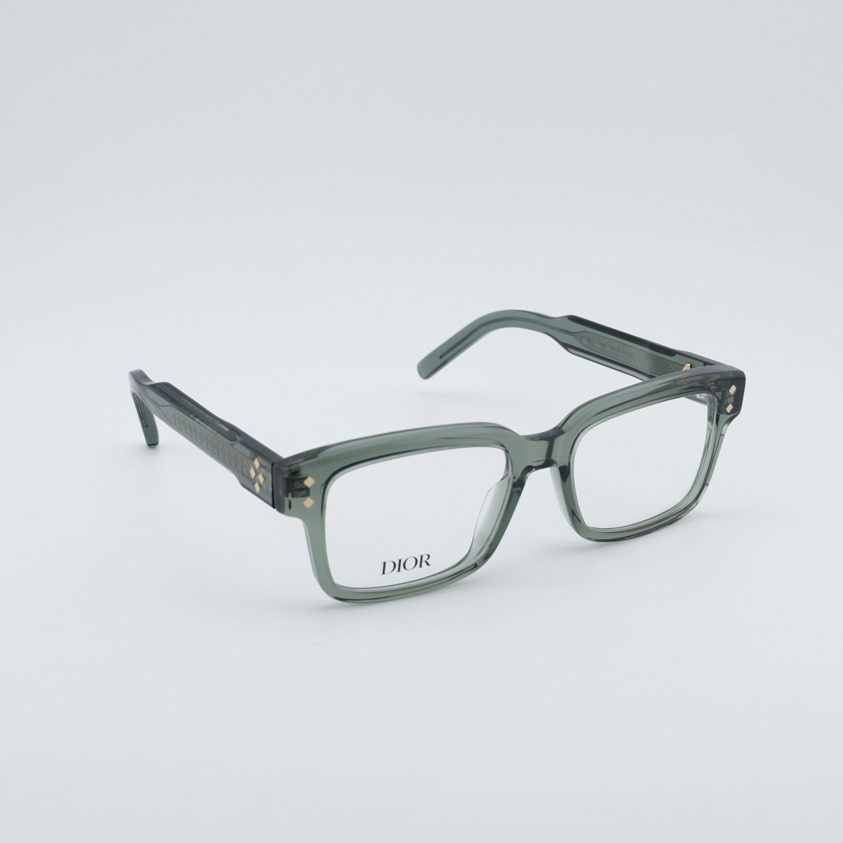 Dior Dior CD DIAMONDO S8I 5500 Men Eyeglasses Green 53mm Size ONE SIZE - 1 Thumbnail