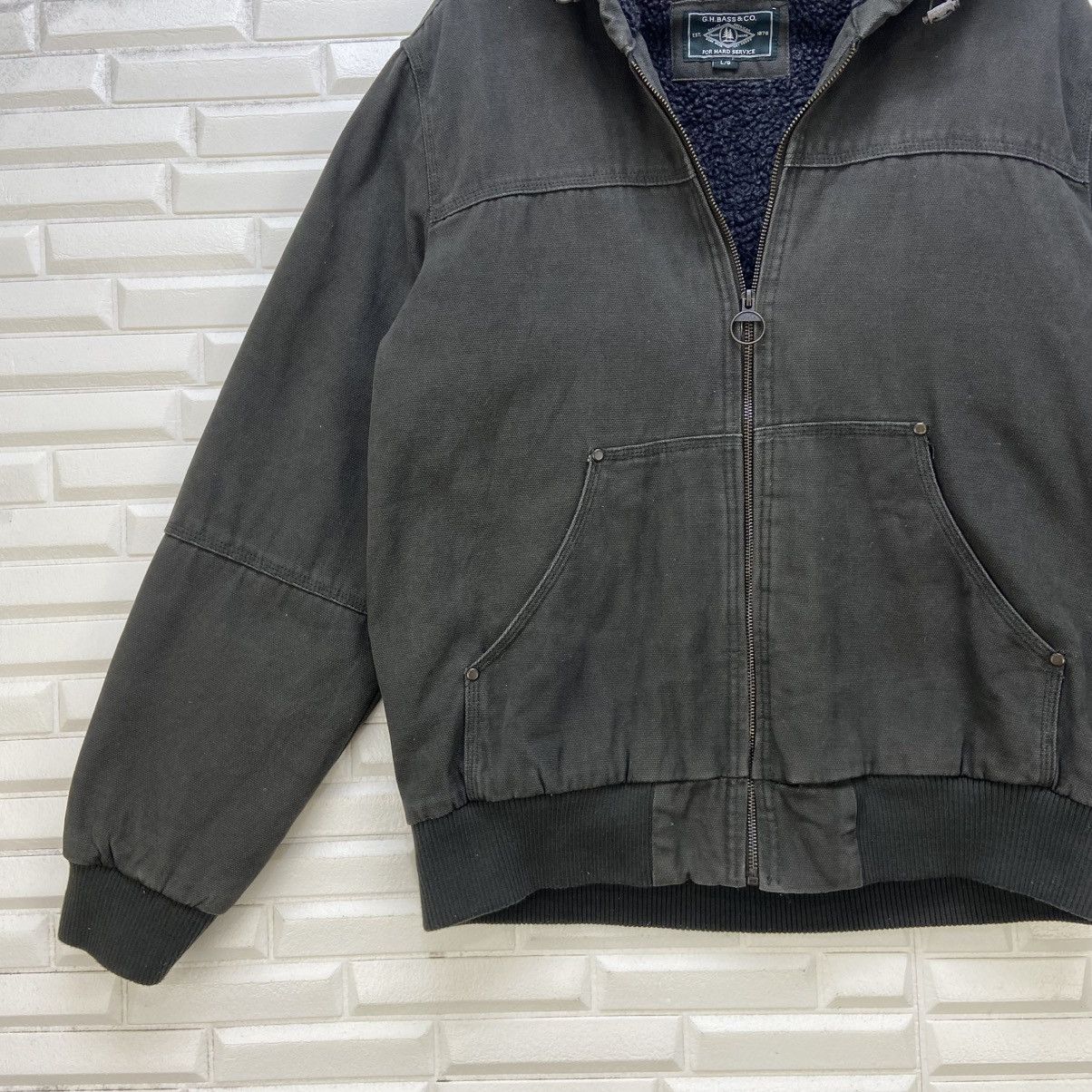 G.H. Bass & Co. G.H. Bass & Co. American Work Wear Duck Sherpa Hoodie Zipper Size US M / EU 48-50 / 2 - 5 Thumbnail