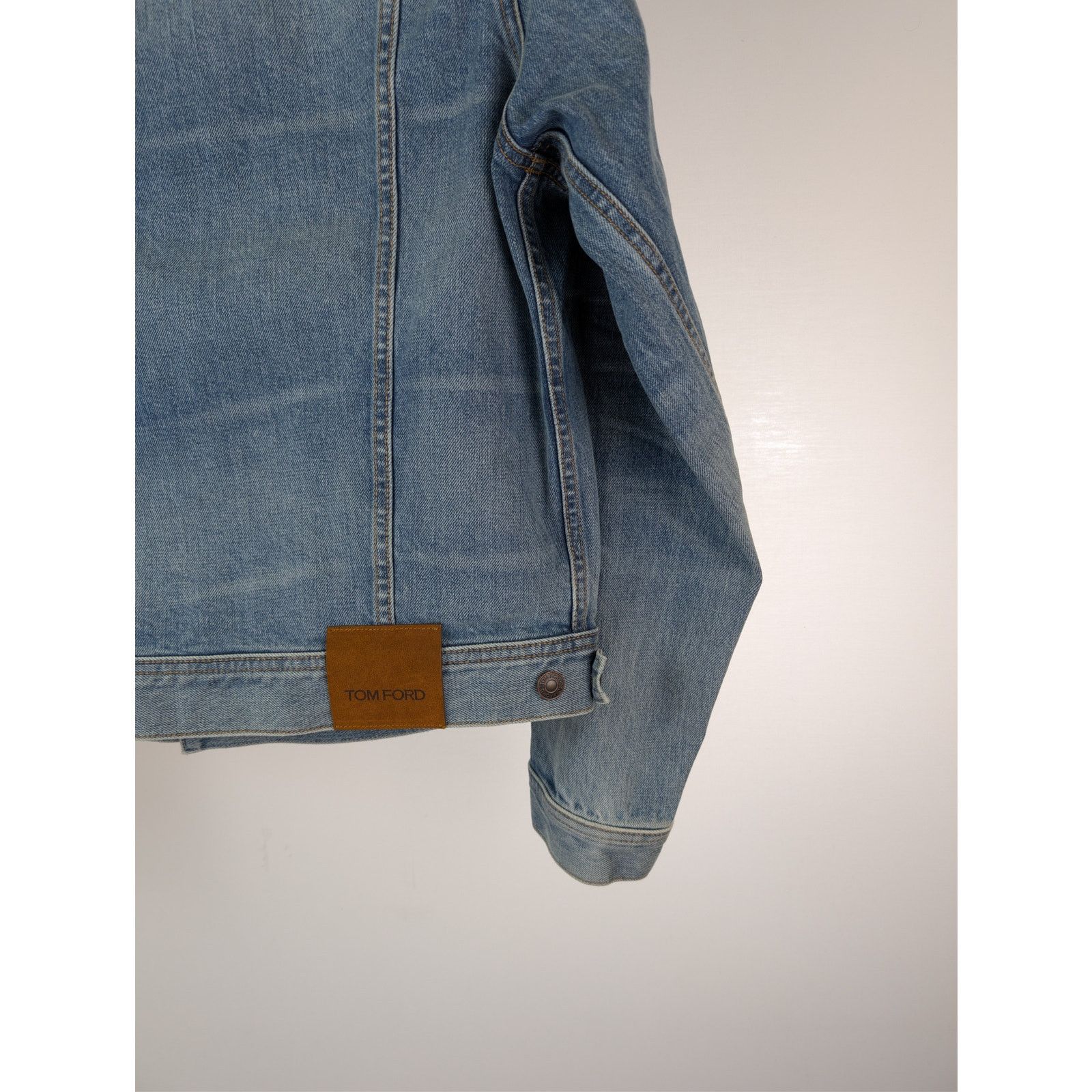Tom Ford o1rshd1 Denim Jacket in Washed Blue S Size US S / EU 44-46 / 1 - 12 Thumbnail