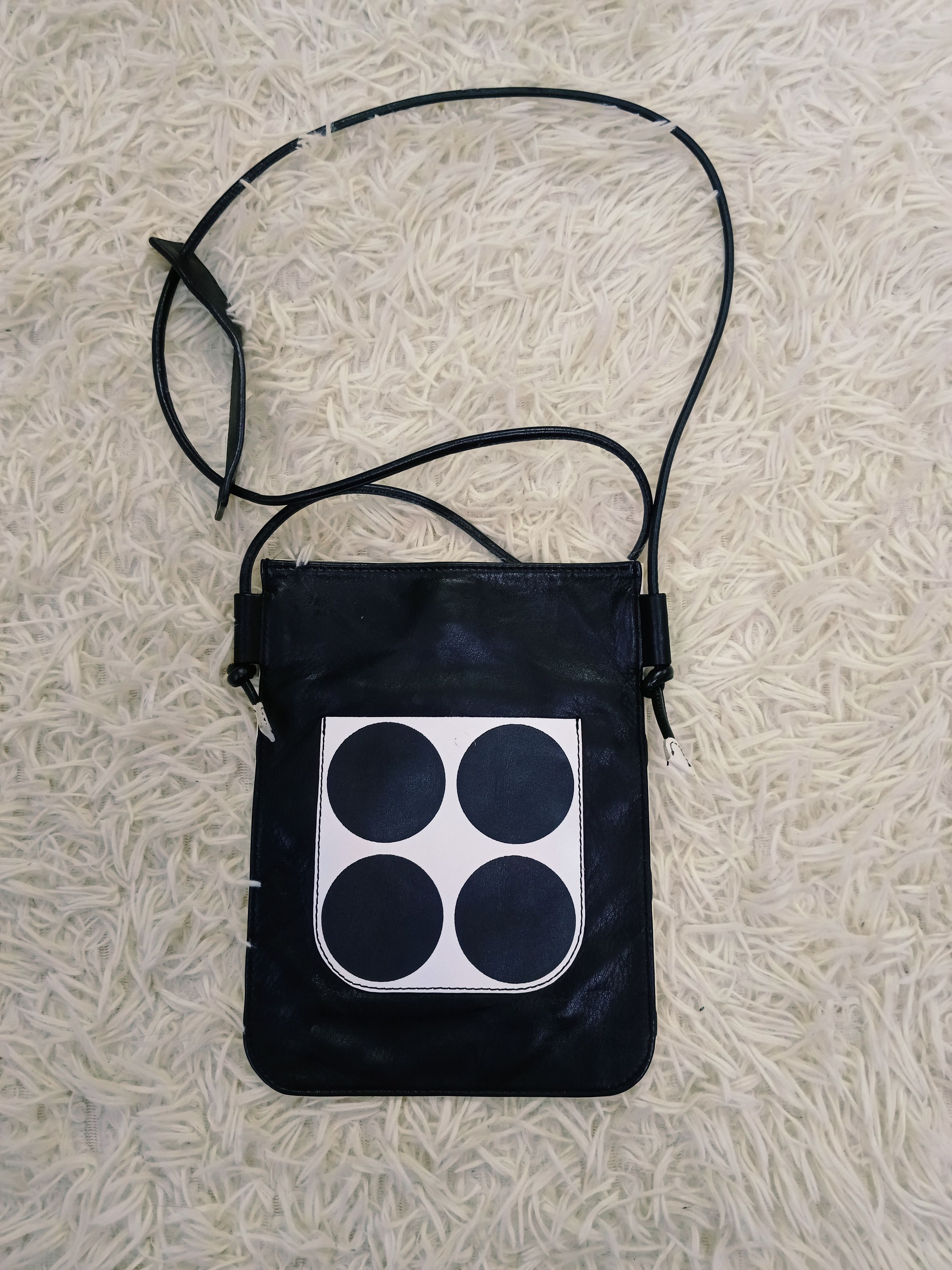 Yohji Yamamoto KAWA KAWA UNDER YOHJI YAMAMOTO LEATHER CROSSBODY Size ONE SIZE - 1 Thumbnail