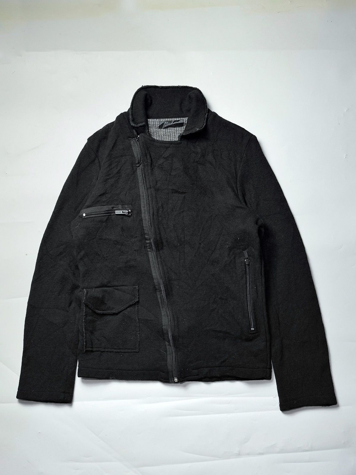 Isamu Katayama Backlash Asymmetrical Wool Jacket Zaraman Ifsix Lgb Styled Size US M / EU 48-50 / 2 - 1 Thumbnail