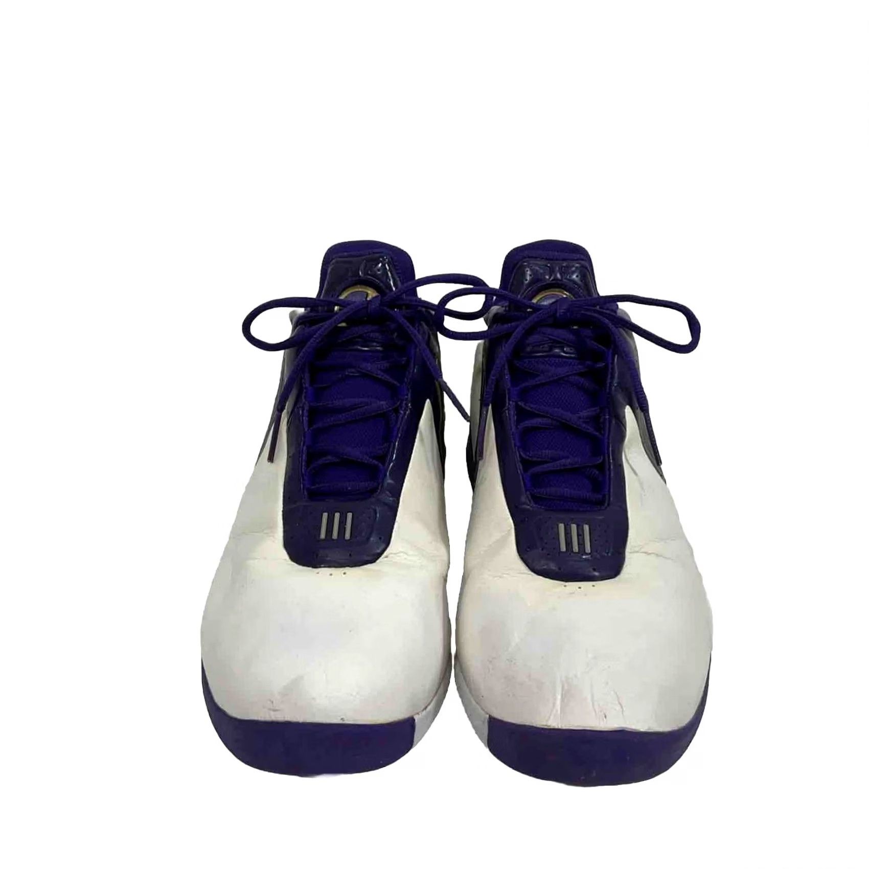 Adidas adidas A3 Garnett KG 1 Sneaker Mens 14 White Red Silver Leather Adiprene Basketball Vintage 2003 Size US 14 / EU 47 - 2 Thumbnail