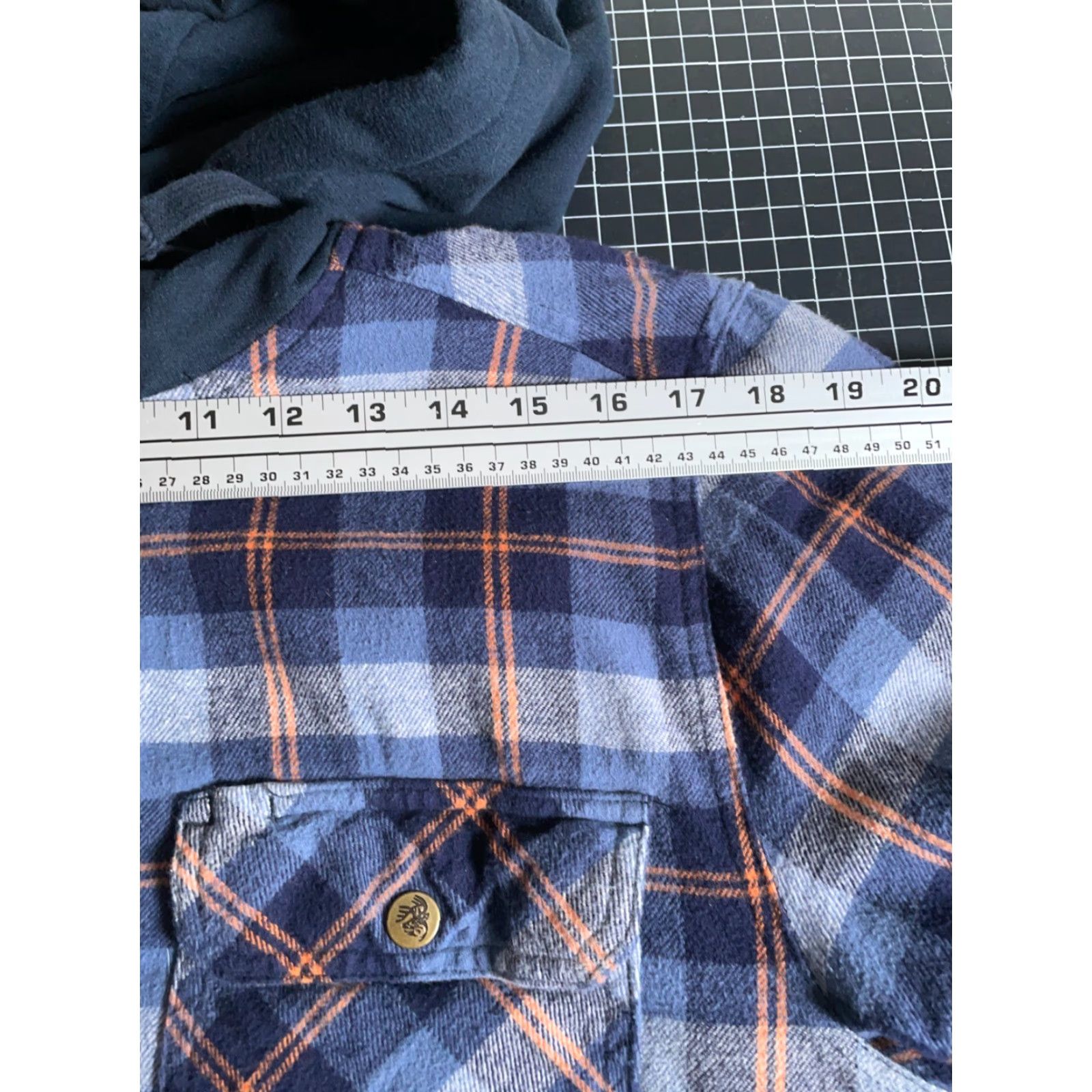 Vintage Legendary Whitetails Outfitters Flannel Shirt Jacket Hooded Men's Medium Blue Size US M / EU 48-50 / 2 - 7 Thumbnail
