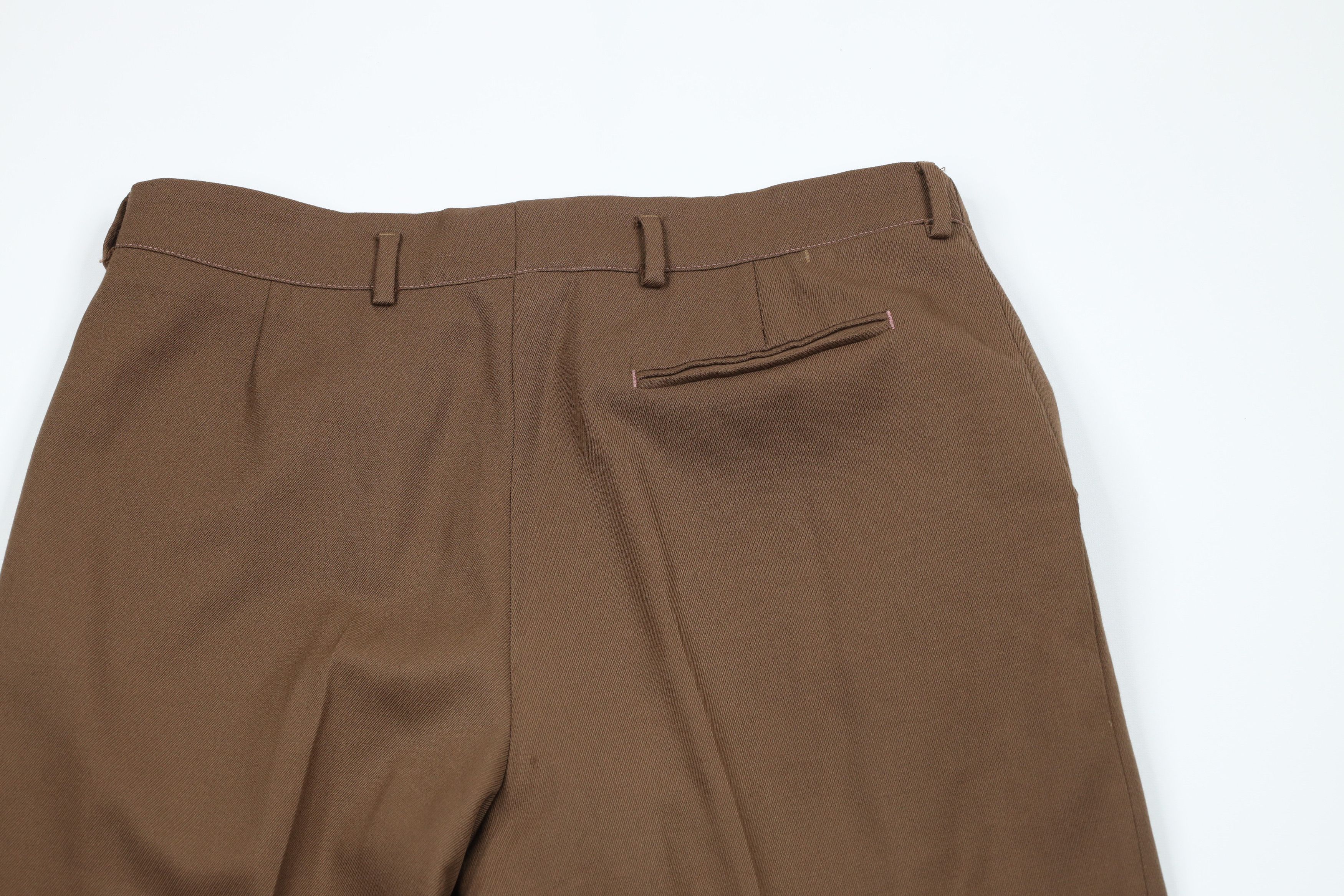 Paul Smith × Vintage Vintage 90s Paul Smith Bergdorf Goodman Wool Pants Brown Size US 36 / EU 52 - 11 Thumbnail