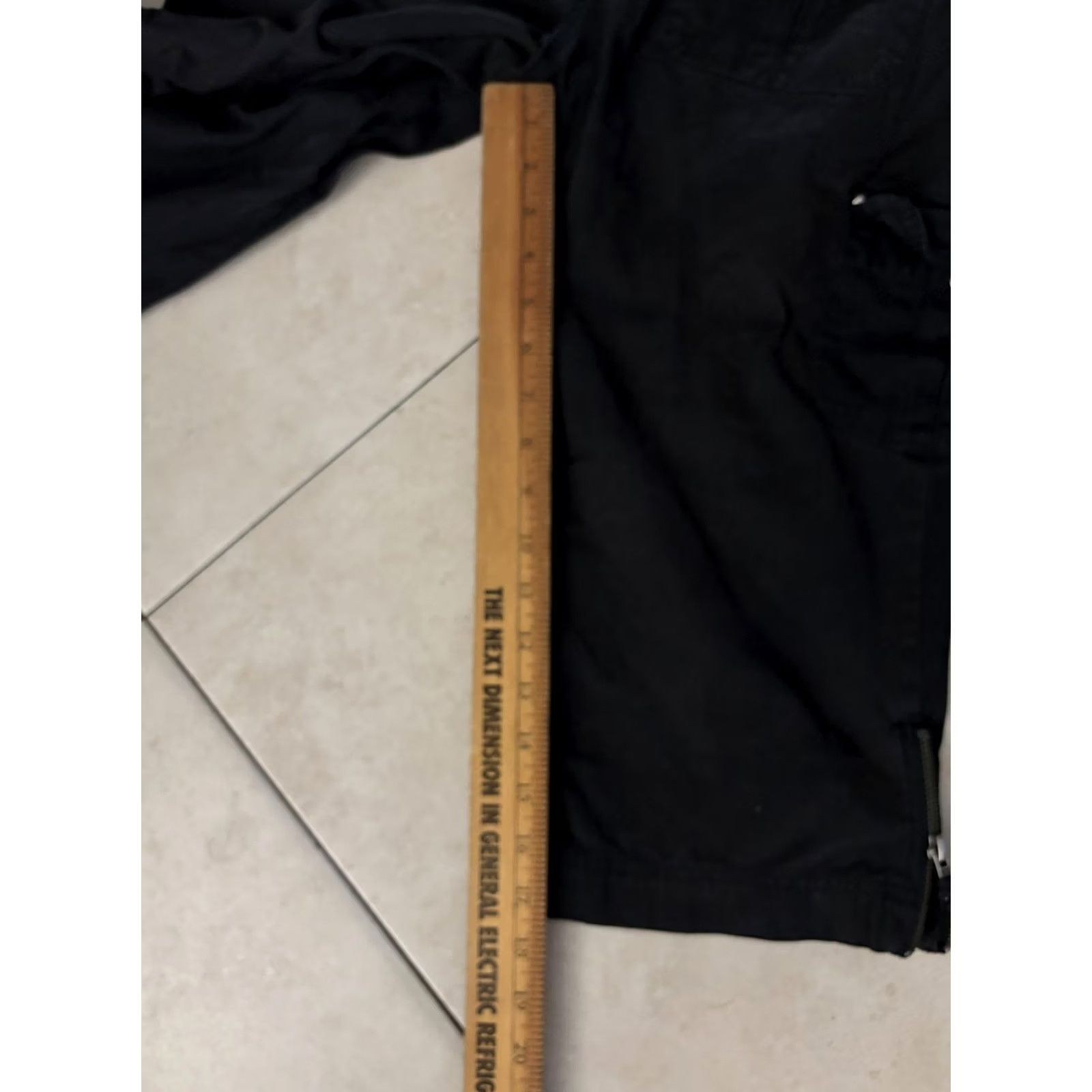 Harley Davidson VINTAGE Harley-Davidson Shorts Womens 6 Black Cargo Twill Studded Zip Pockets Biker Size 28" / US 6 / IT 42 - 7 Thumbnail