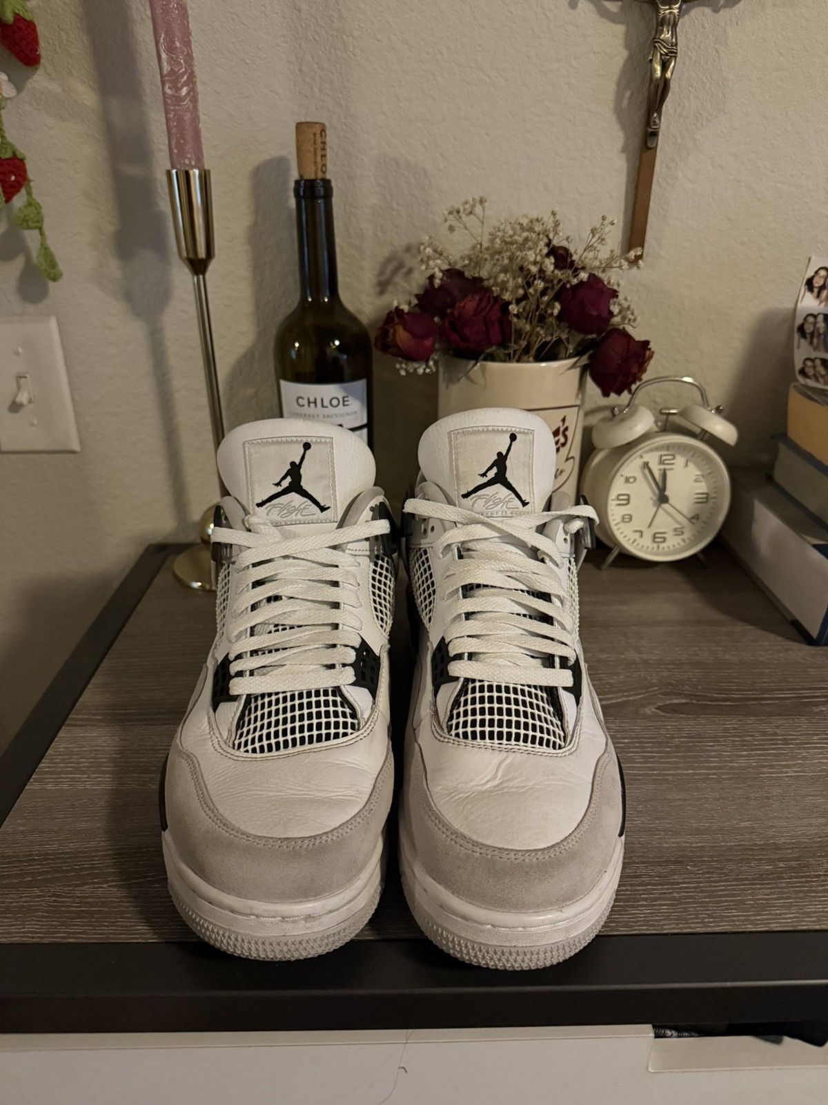Jordan Brand Jordan 4s Military Black Size US 12 / EU 45 - 1 Thumbnail
