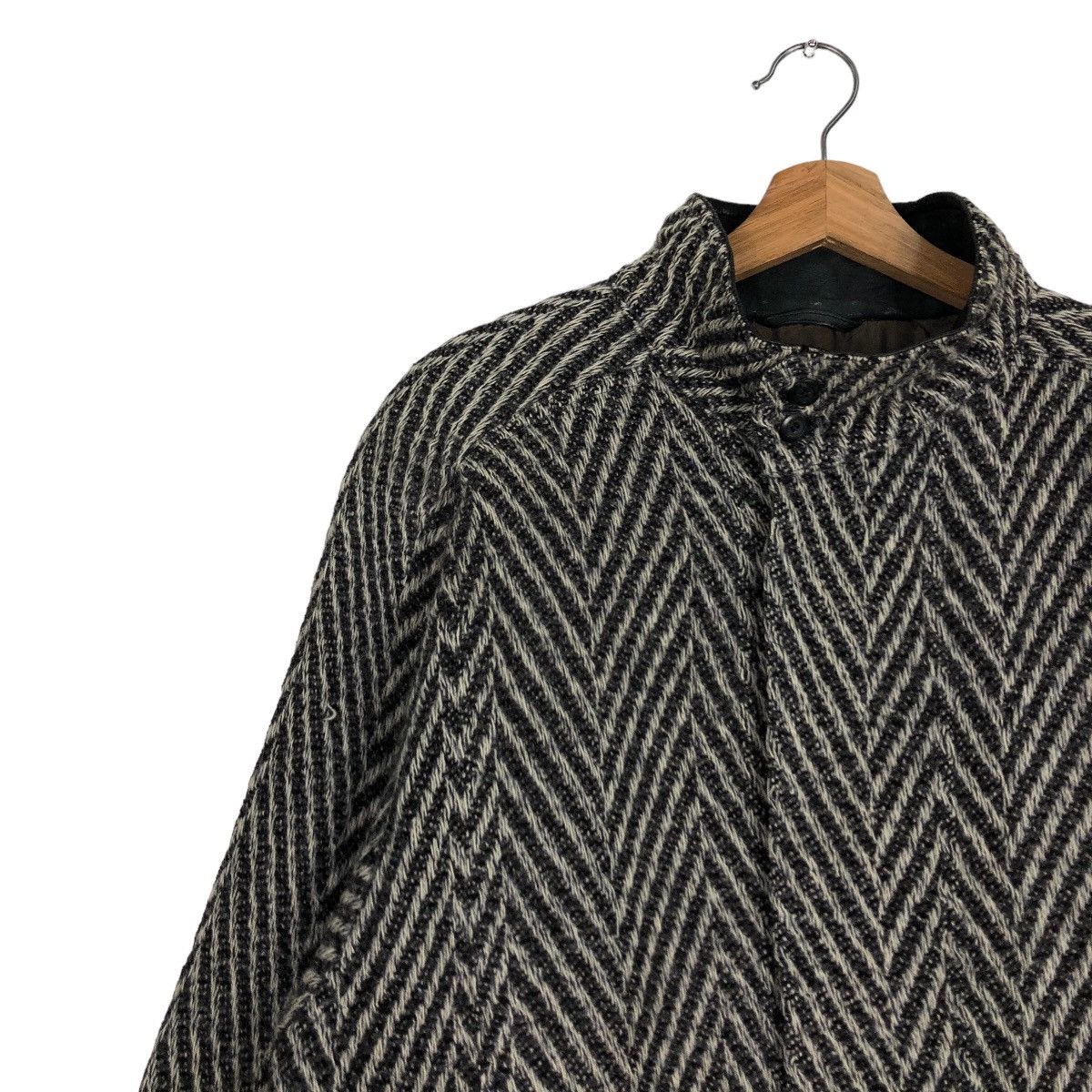 Japanese Brand 🔥Vtg Herringbone Wool Bomber Jacket Viasun Issey Miyake Size US M / EU 48-50 / 2 - 7 Thumbnail