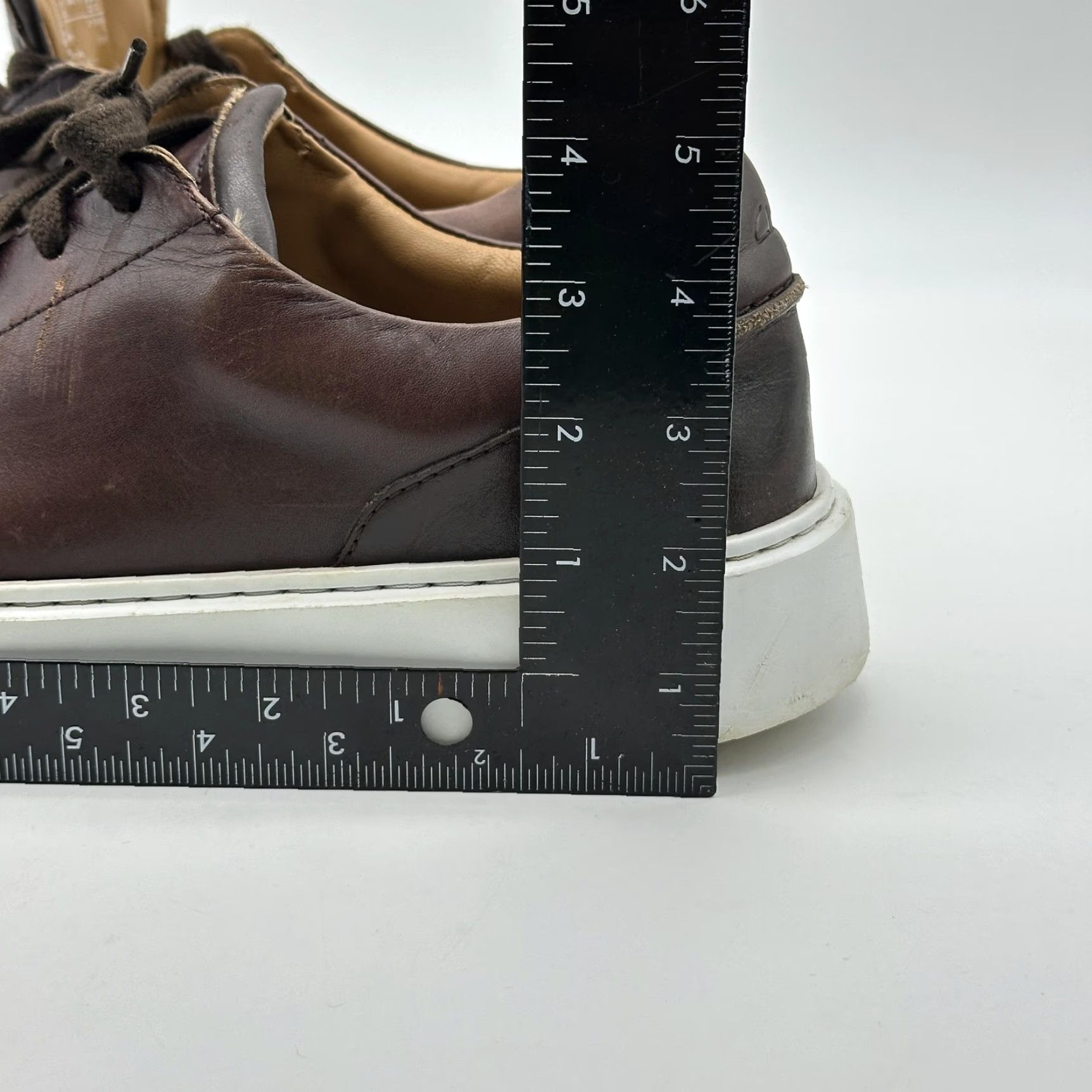 Clarks Clarks Hero Lite Lace Mens Size 11 M Brown Leather Low Top Casual Comfort Shoe Size US L / EU 52-54 / 3 - 2 Thumbnail