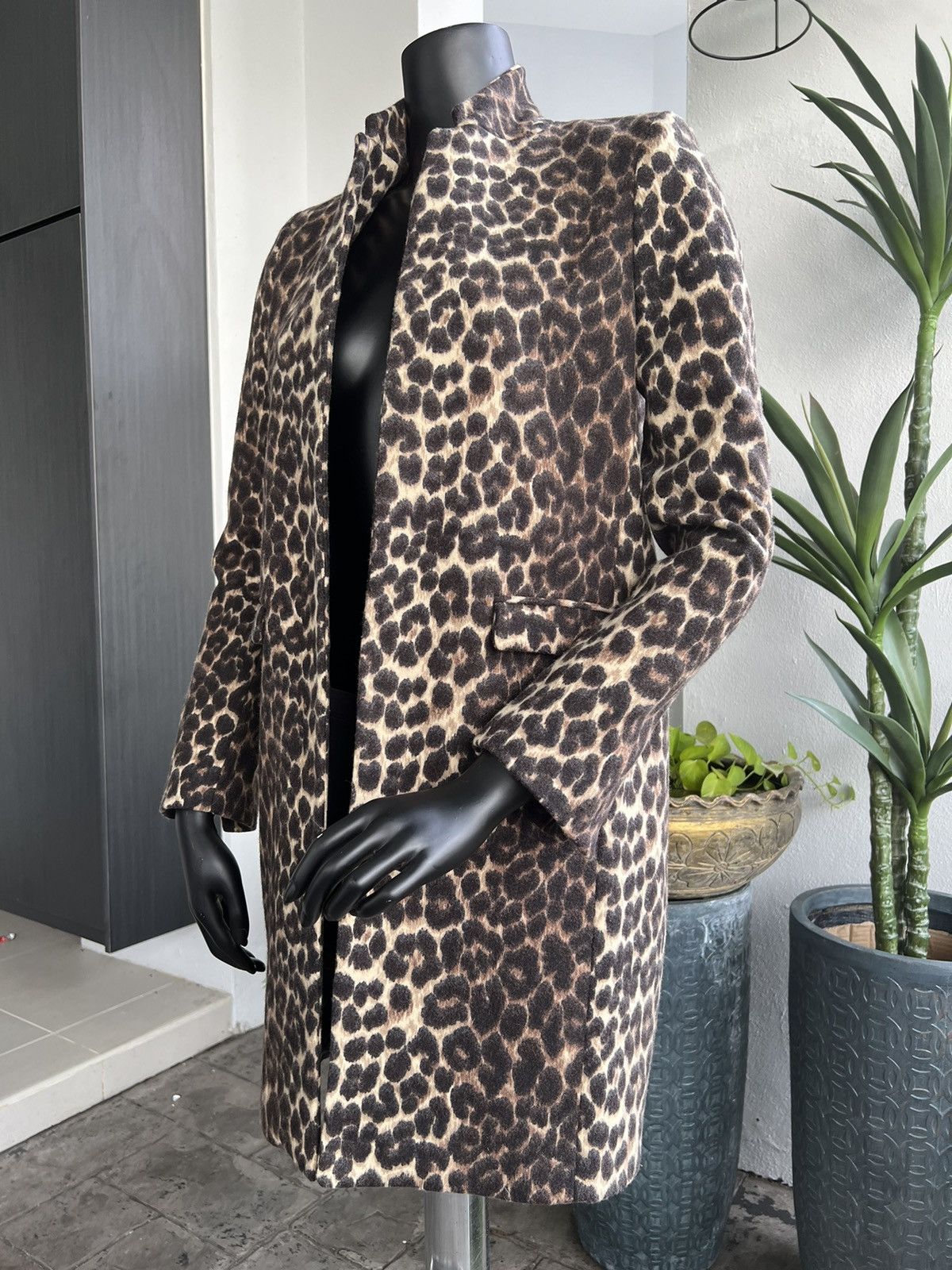Zara ZARA Leopard Print Faux Suede Jacket Size S / US 4 / IT 40 - 3 Thumbnail